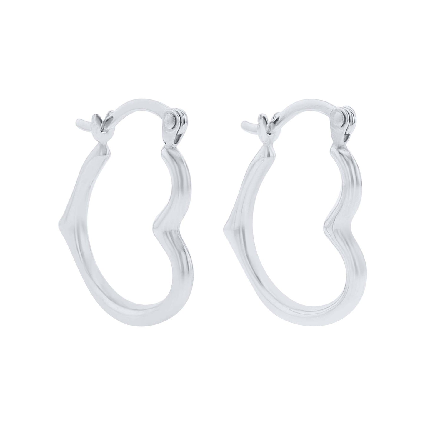 Forever Love Gold Heart Hoop Earrings