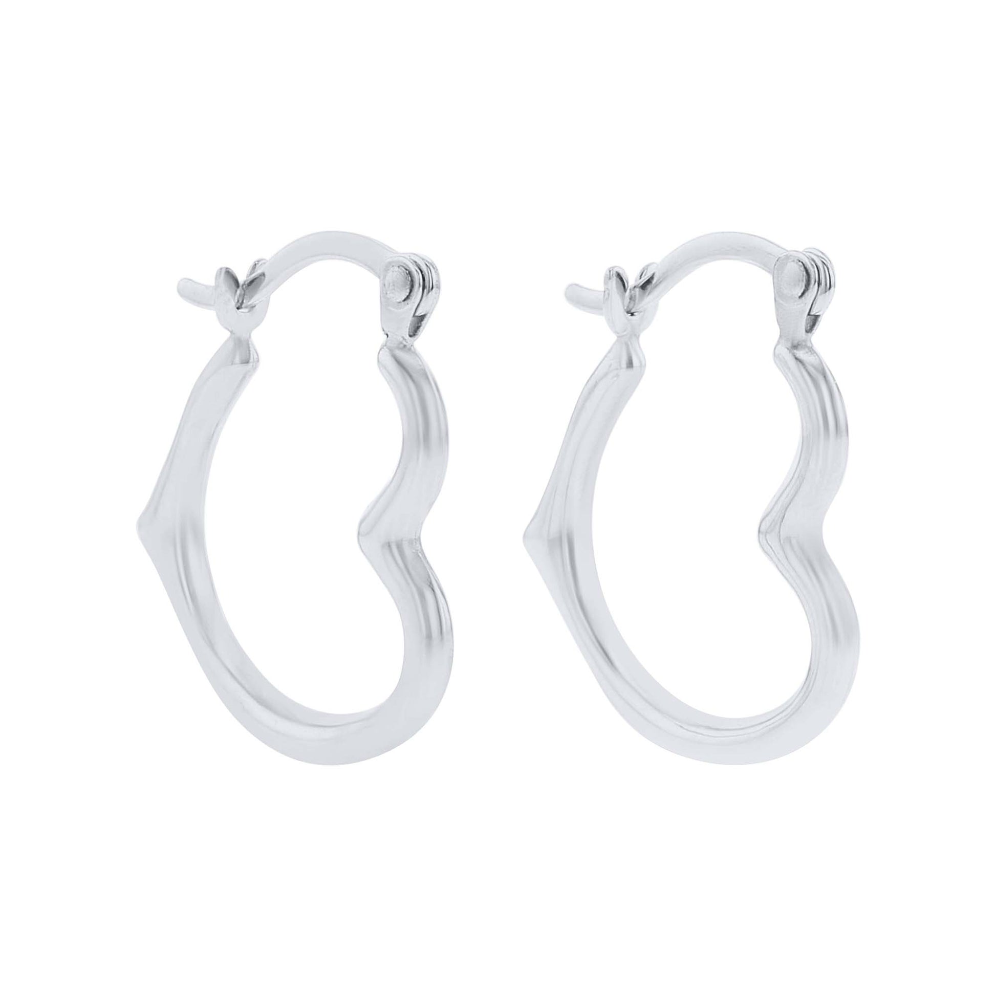Forever Love Gold Heart Hoop Earrings