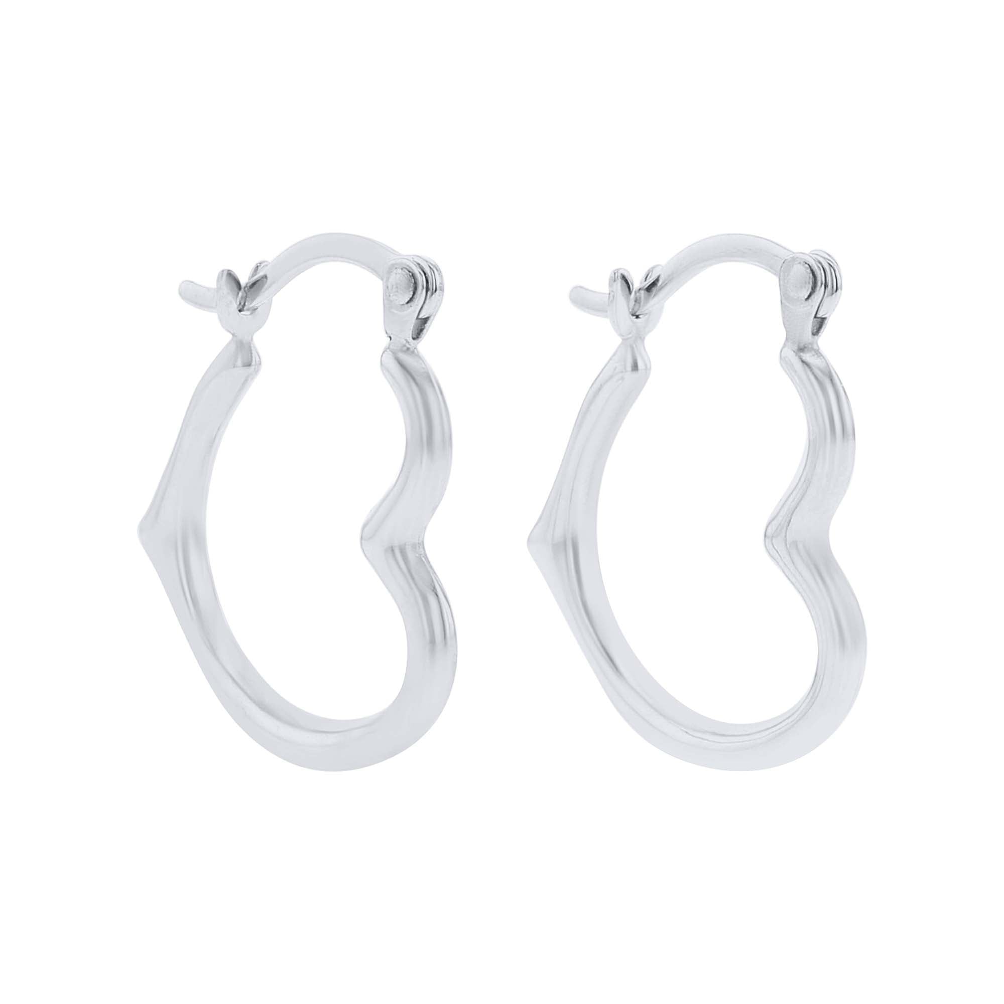 Forever Love Gold Heart Hoop Earrings