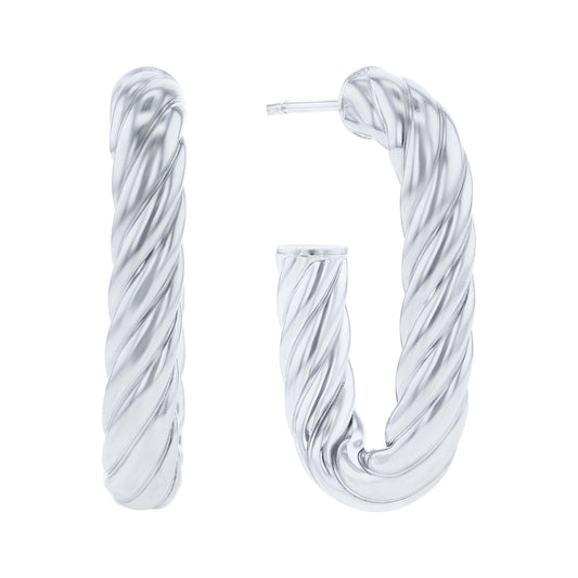 Silver Haven Twist Earrings