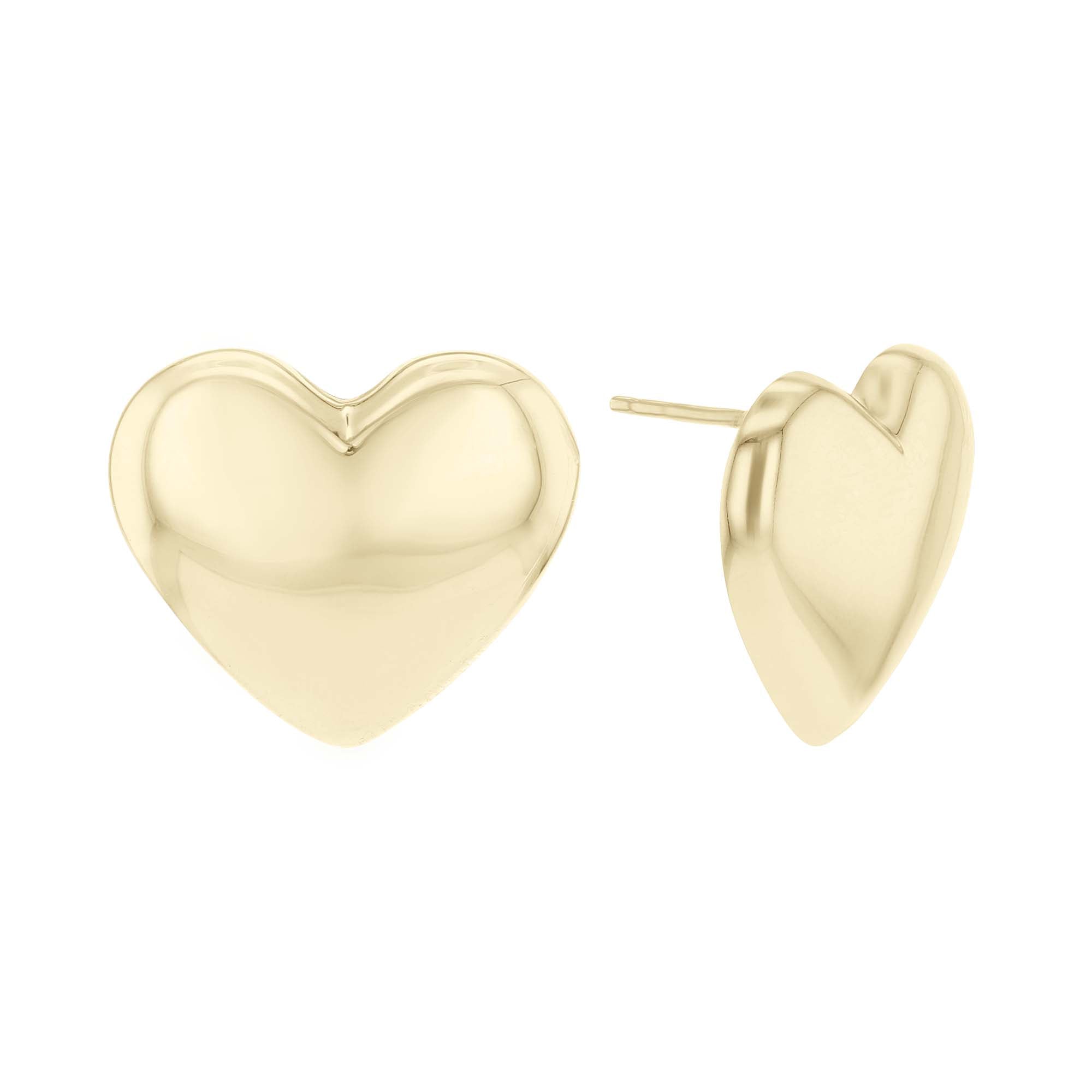 Agra Heart Gold Earrings- Large – Steven Singer Jewelers