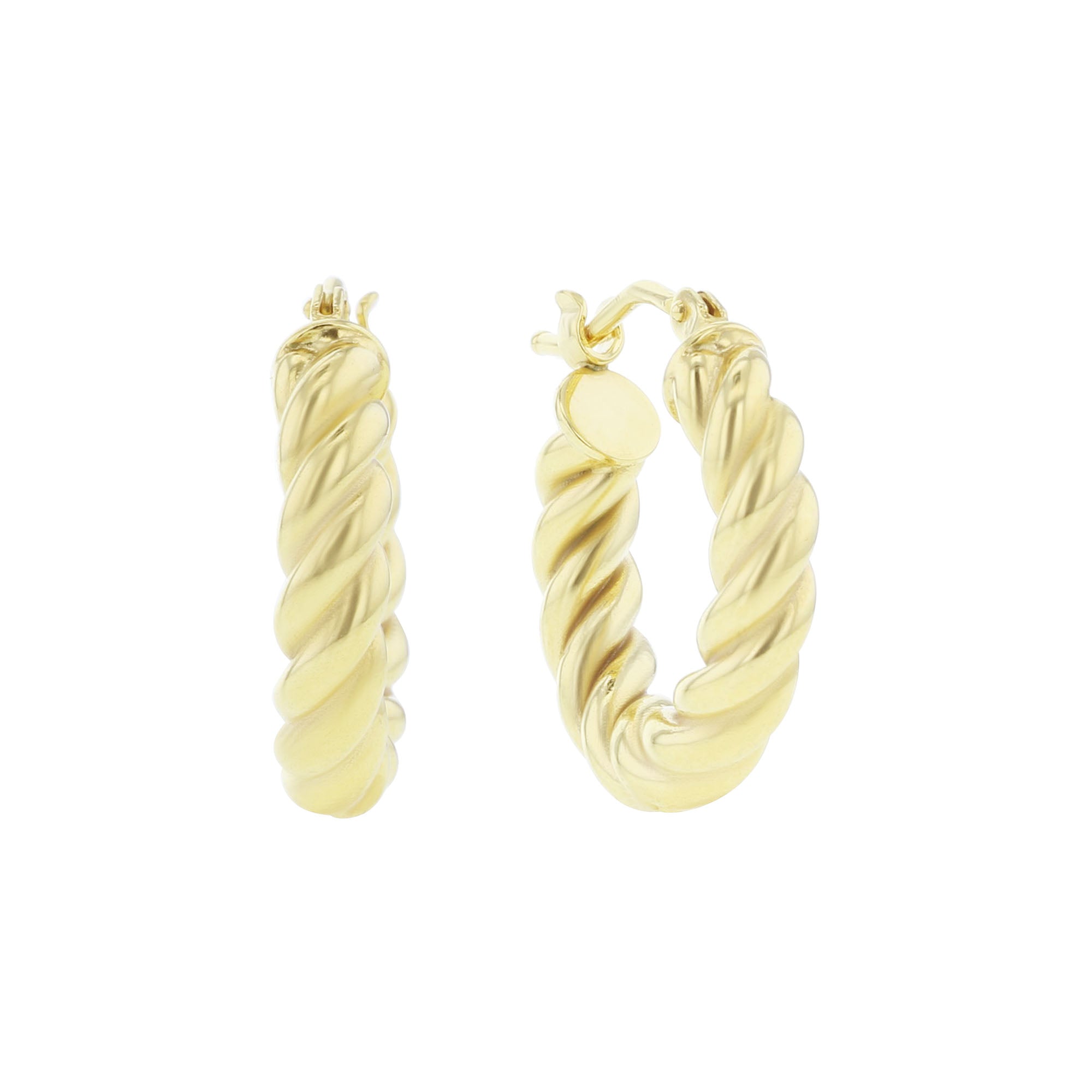 Barcelona Gold Hoop Earrings – Steven Singer Jewelers Barcelona Gold Hoop Earrings – Steven Singer Jewelers