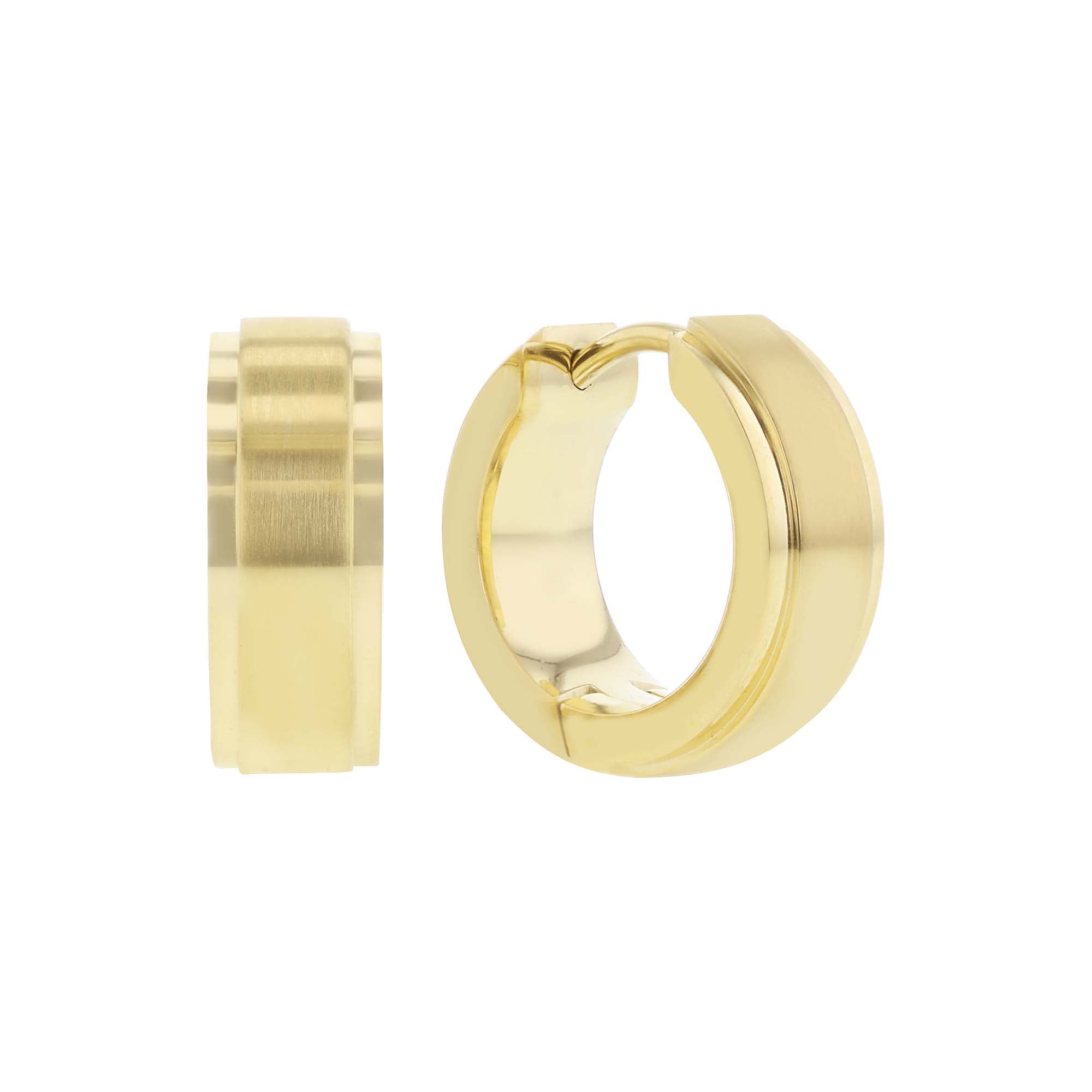 Genoa Stainless Steel Hoop Earrings