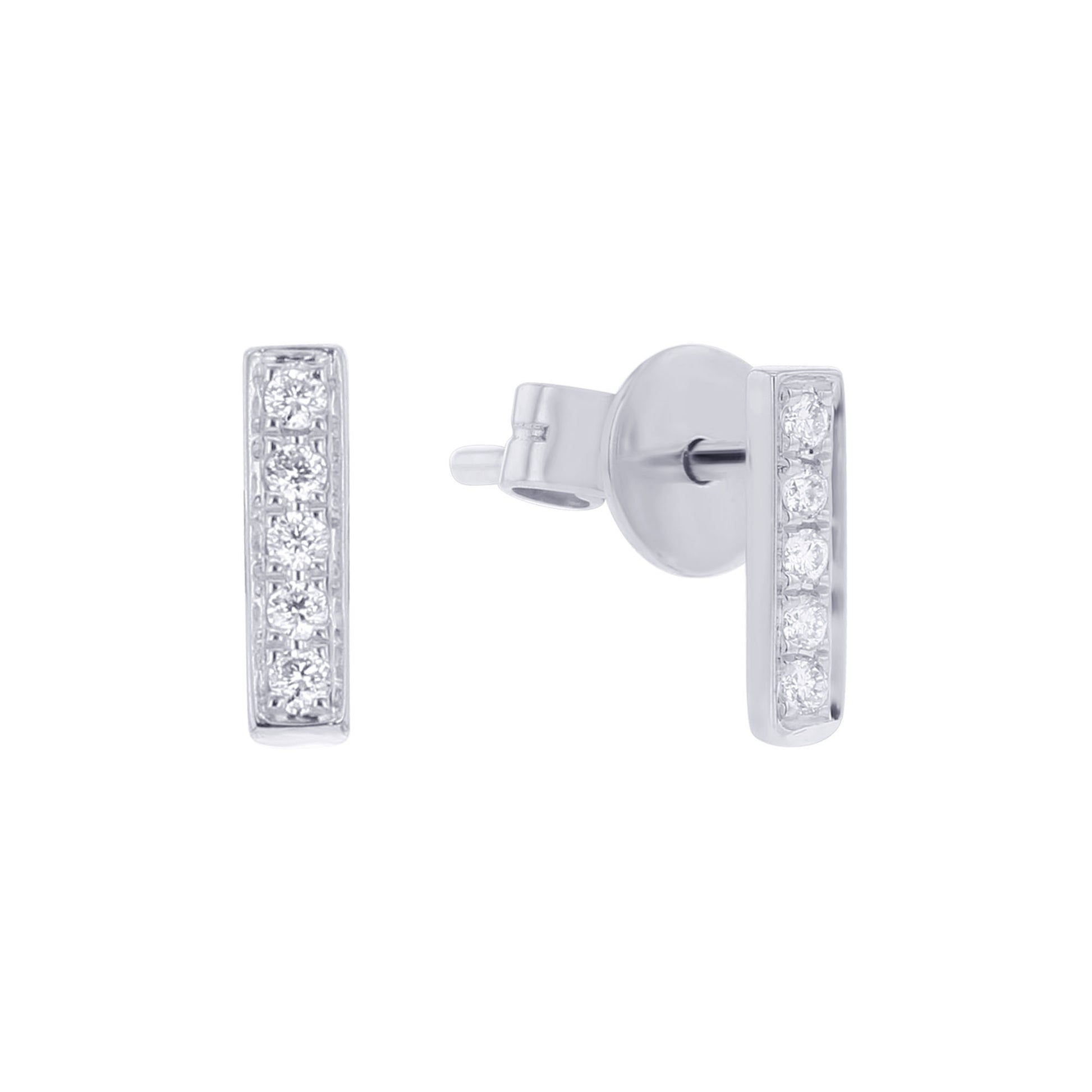 Petite Bar Stud Earrings