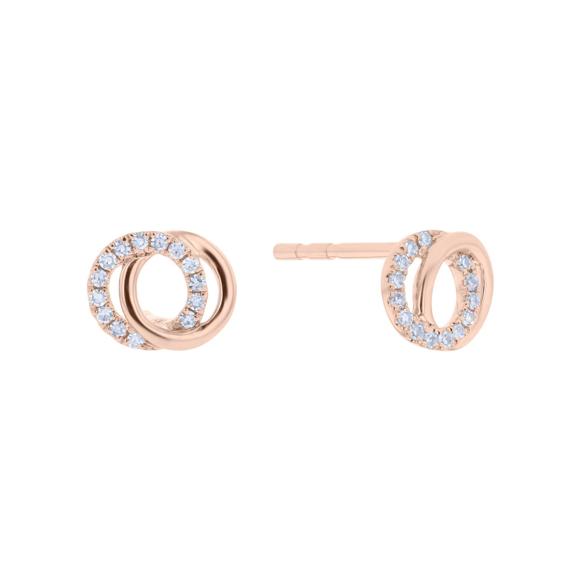 Enchanted Circles Diamond Stud Earrings