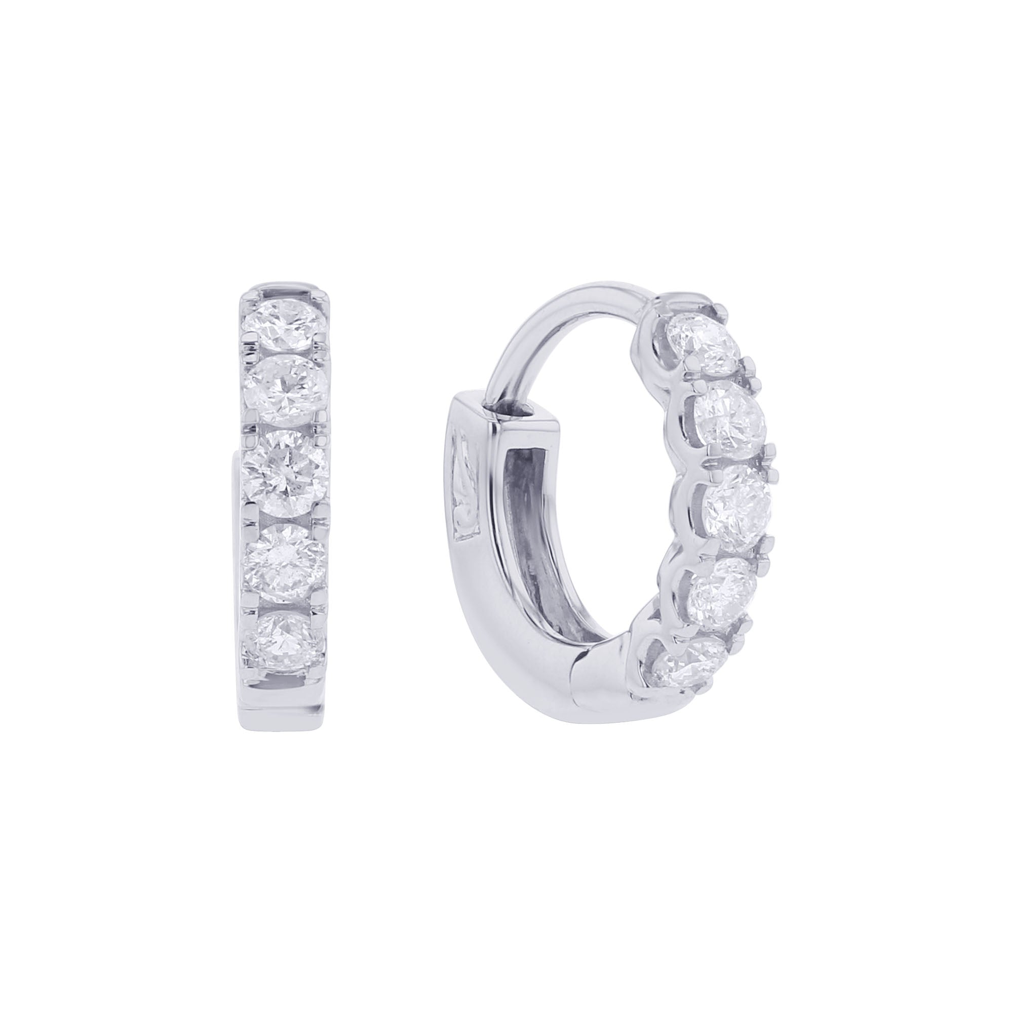 Gracie Diamond Hoop Earrings 1/2ct – Steven Singer Jewelers