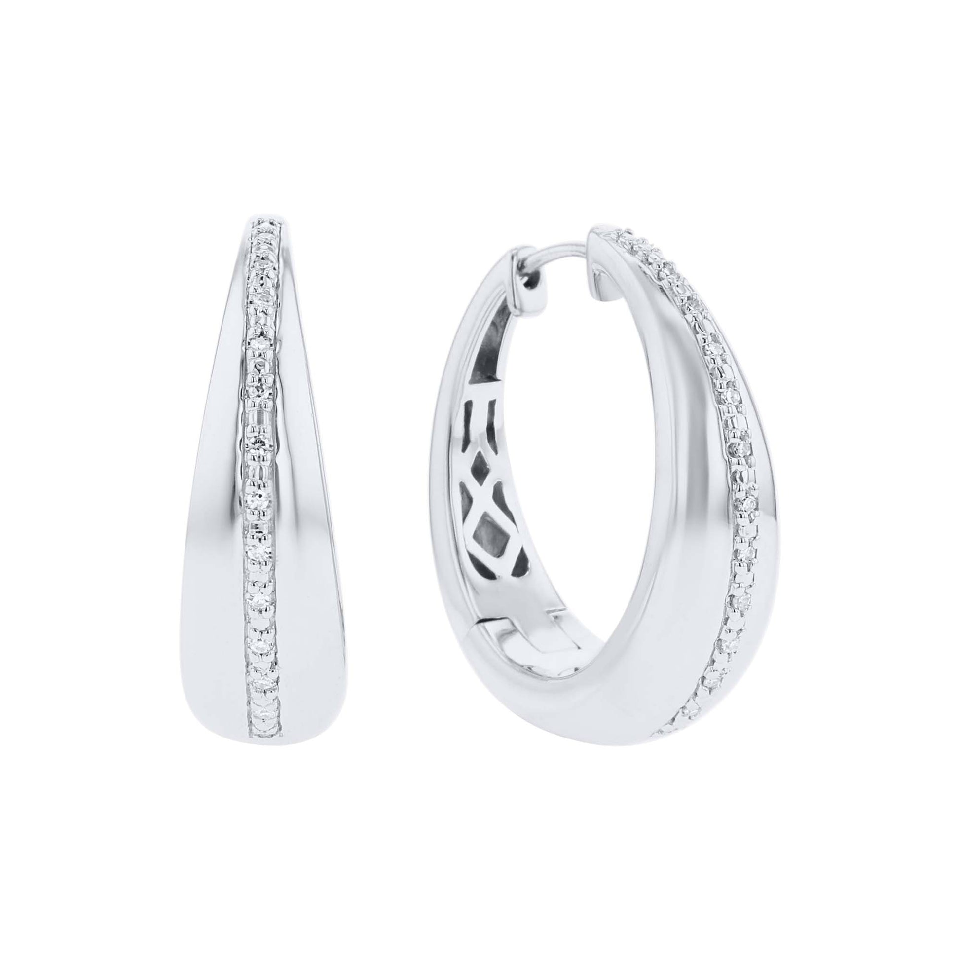 Turner Diamond Hoop Earrings