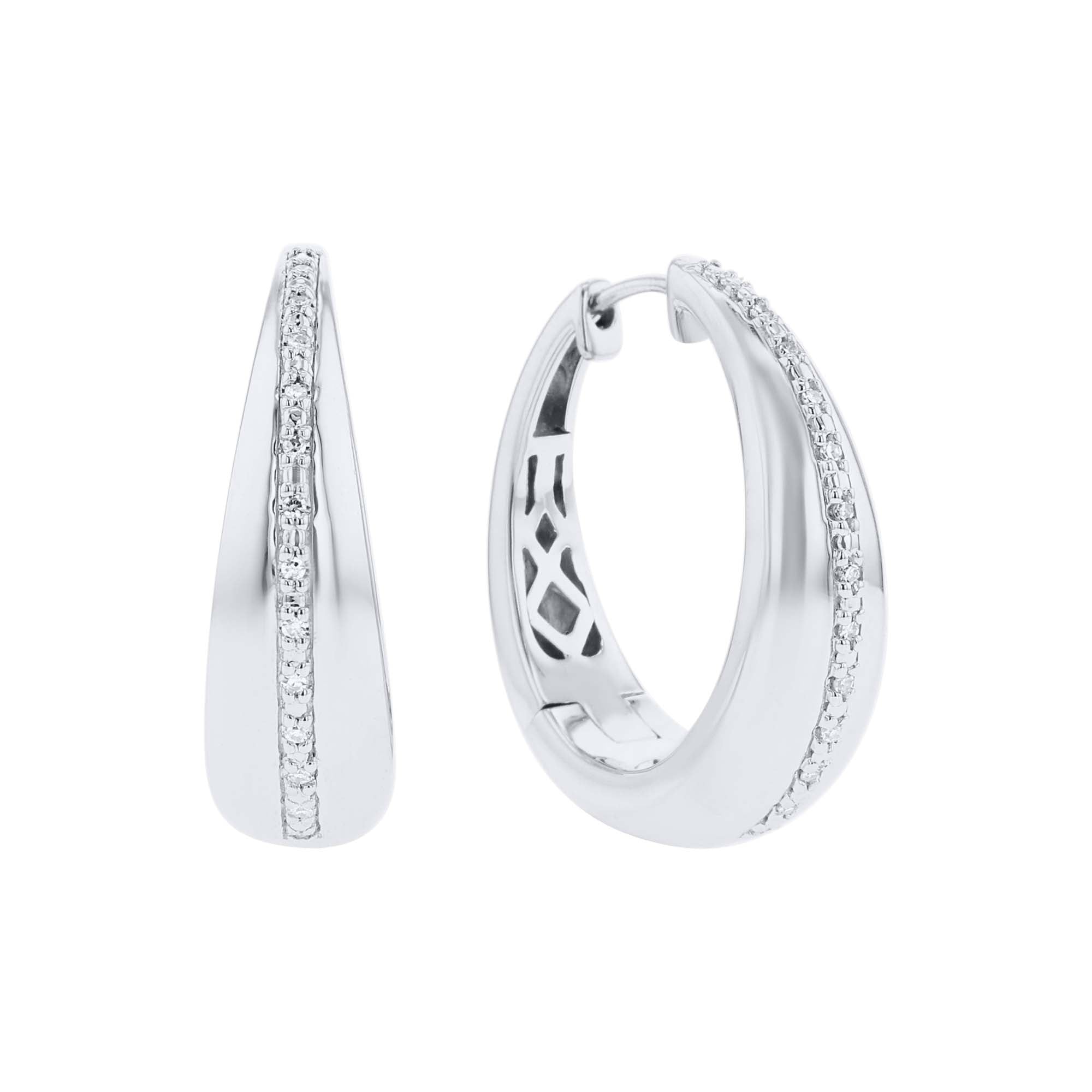 Turner Diamond Hoop Earrings
