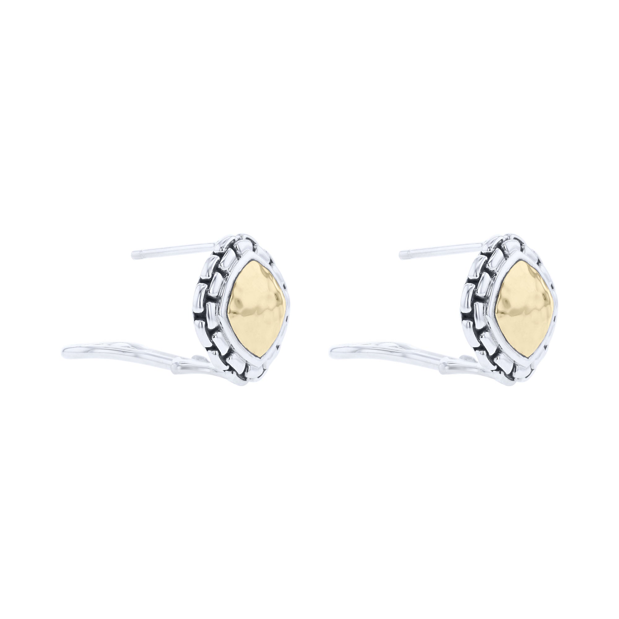 Mazi Silver & Gold Stud Earrings