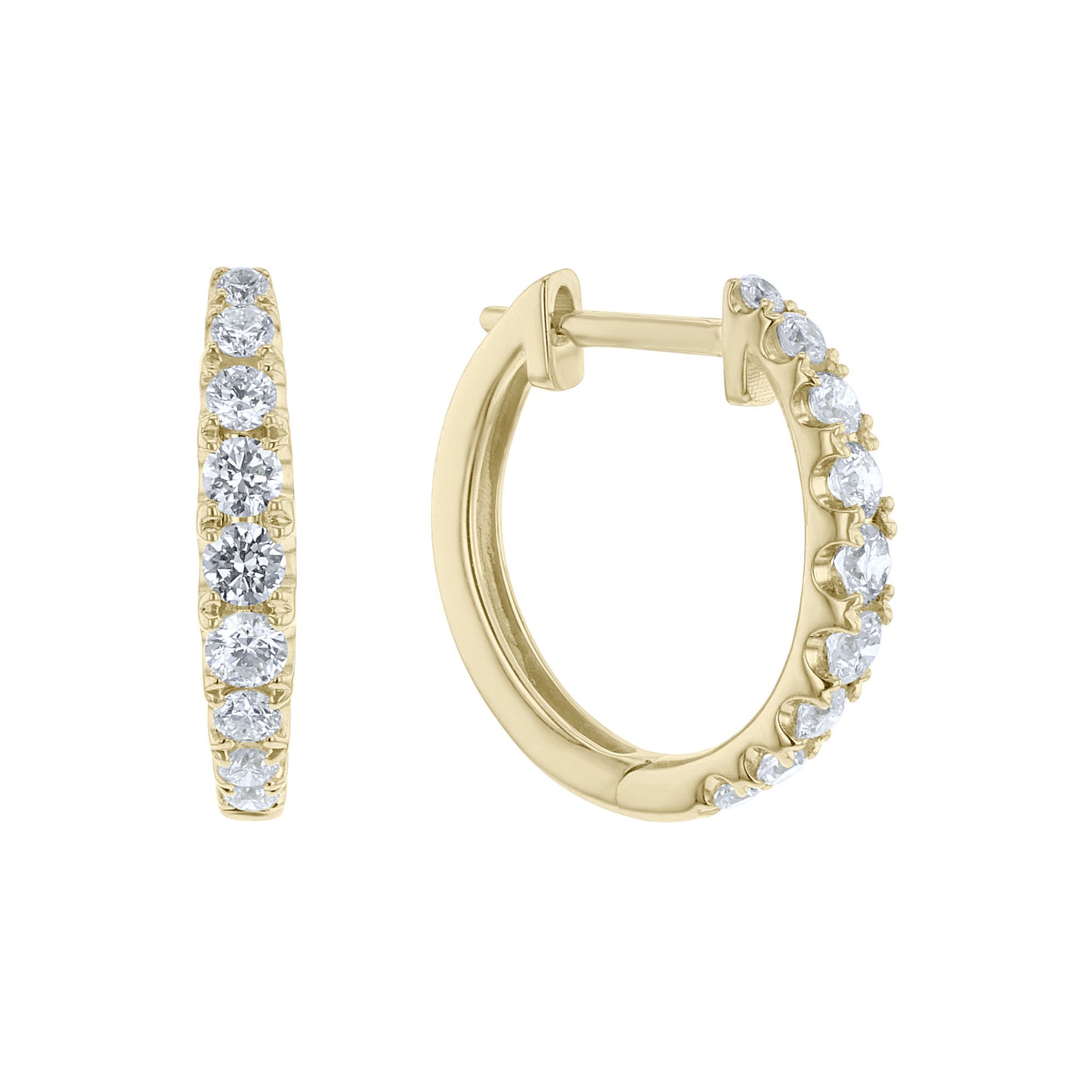 Evermore Diamond Hoop Earrings