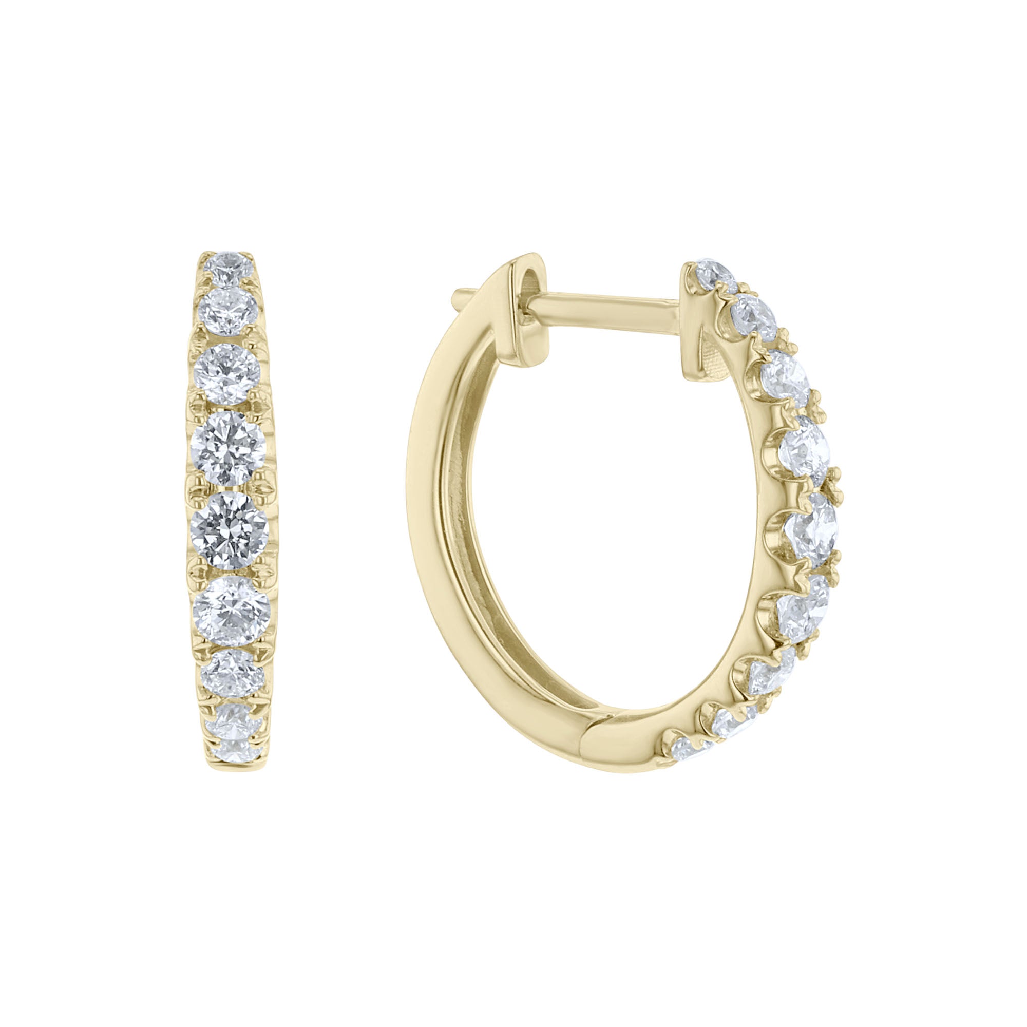 Evermore Diamond Hoop Earrings