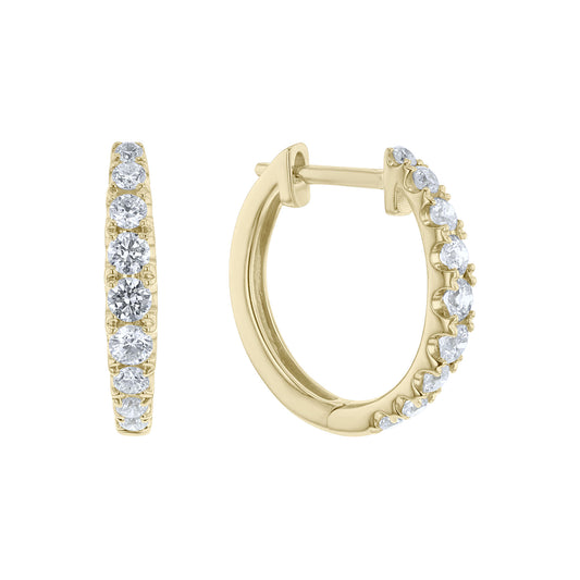 Evermore Diamond Hoop Earrings