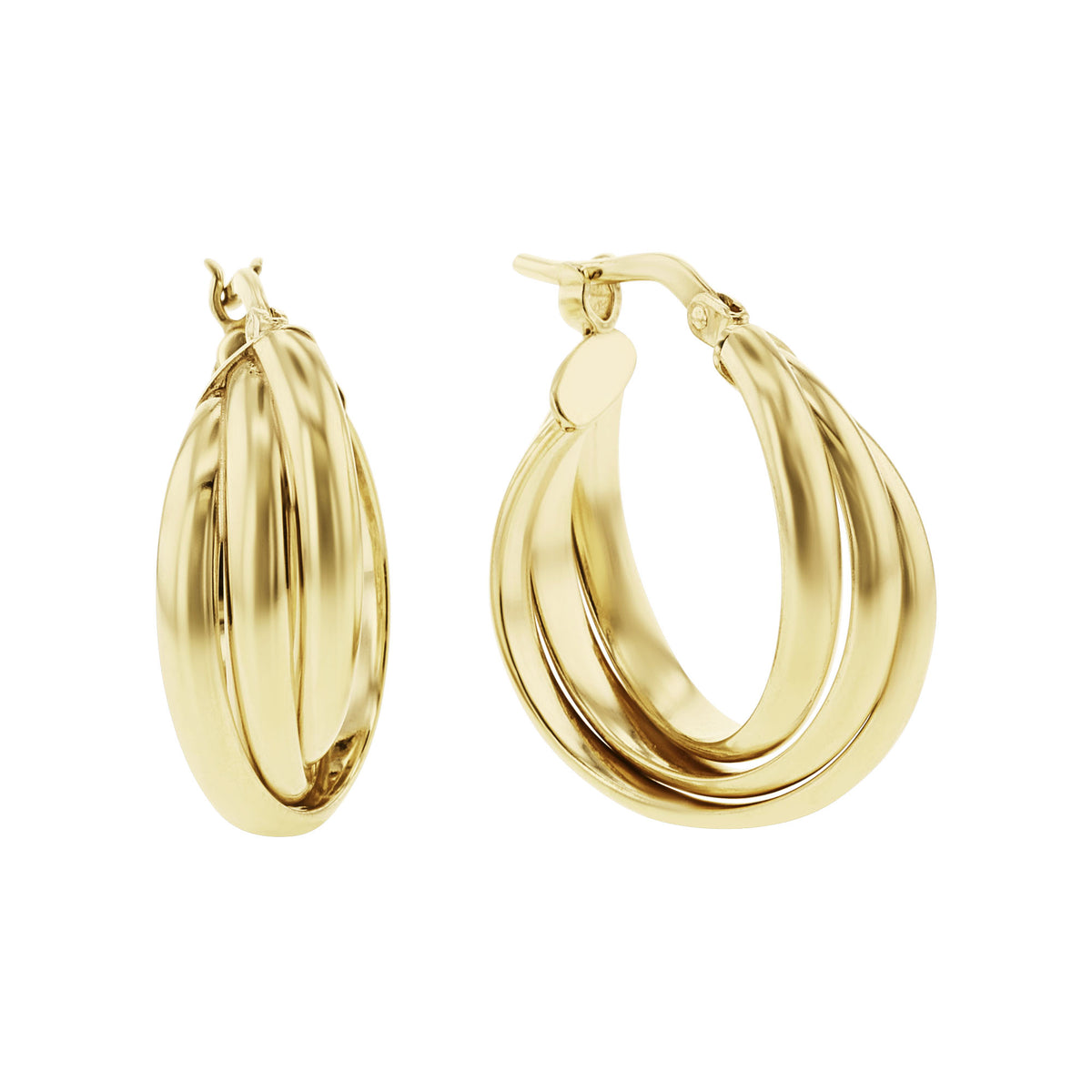 Montes Gold Bonded Hoop Earrings