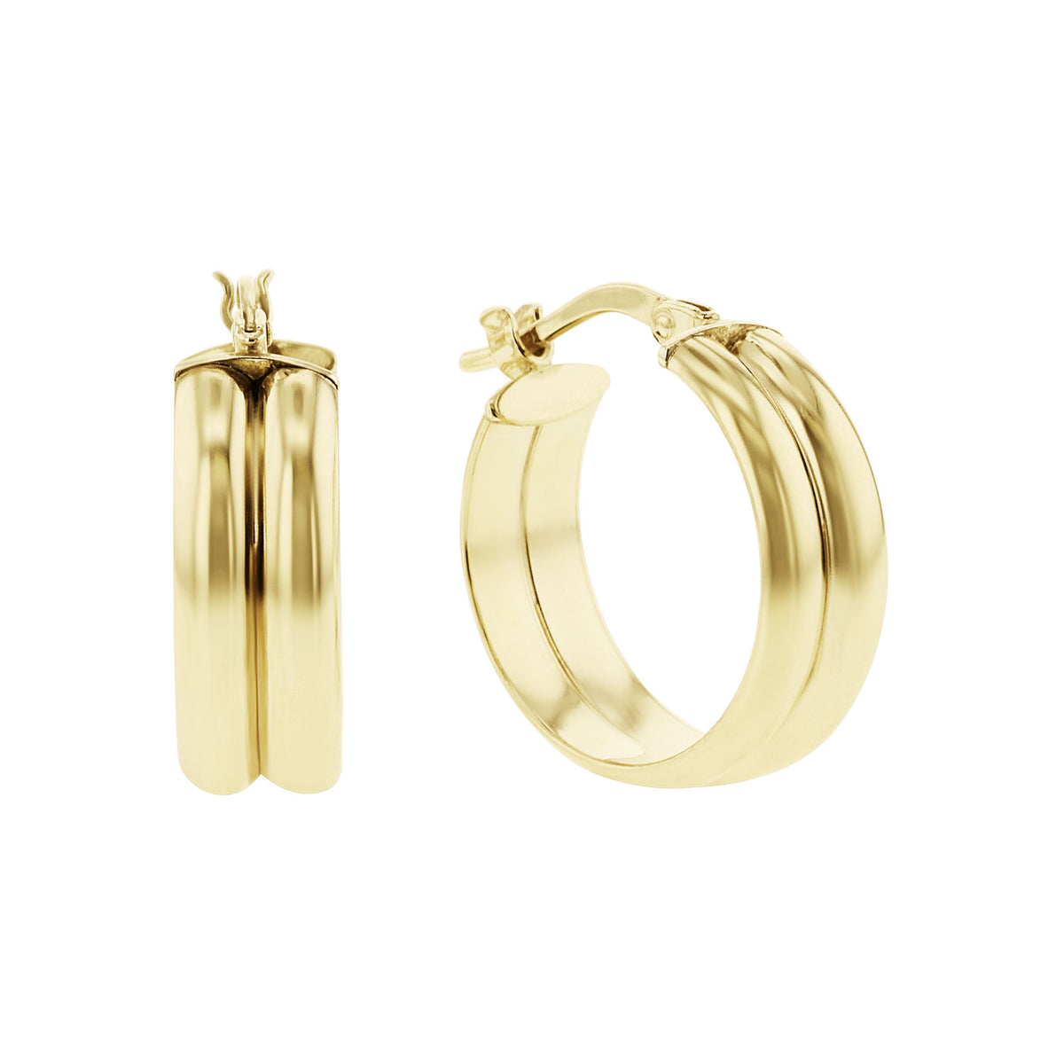 Simonova Gold Bonded Hoop Earrings