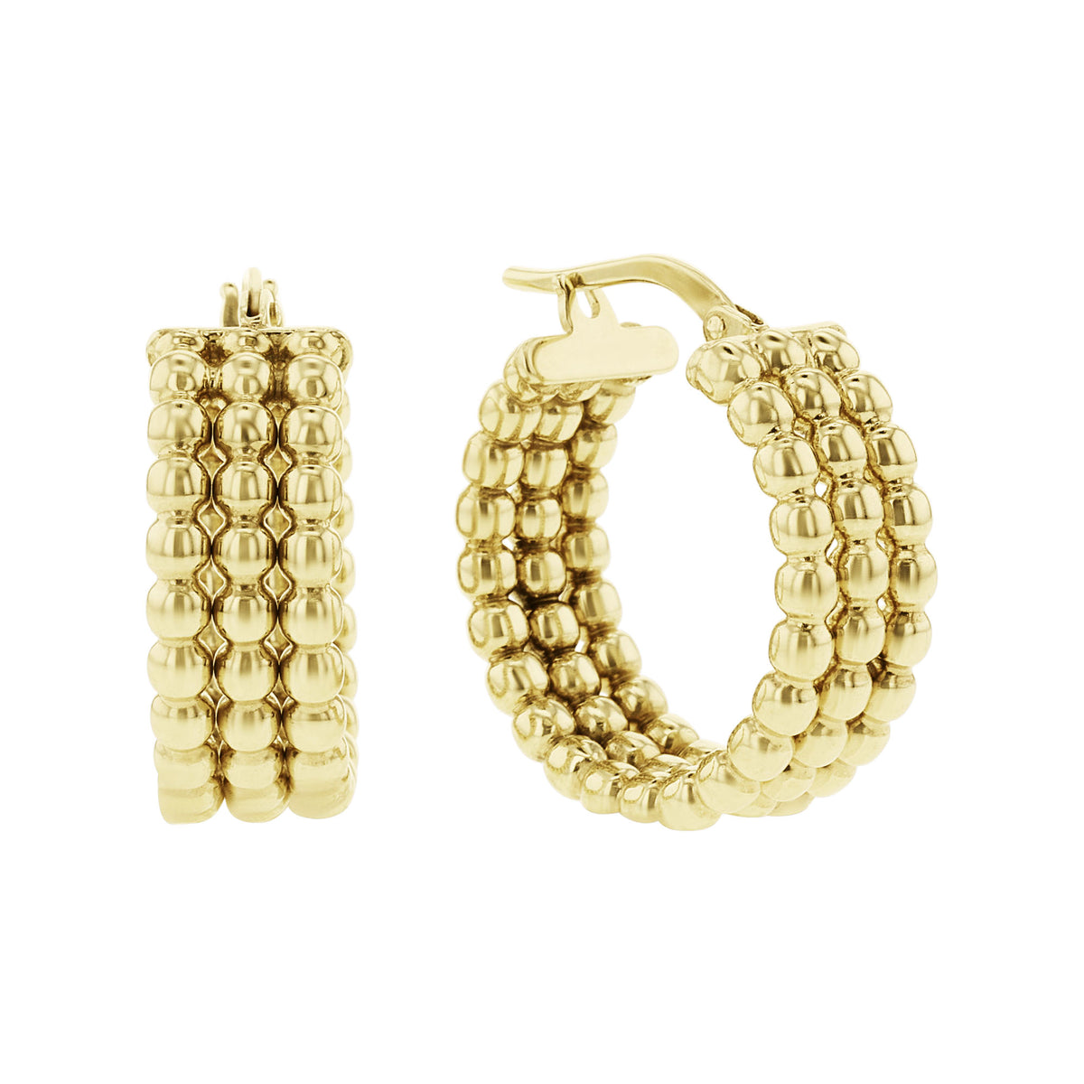 Nicola Gold Bonded Hoop Earrings