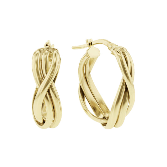 Zena Gold Bonded Hoop Earrings