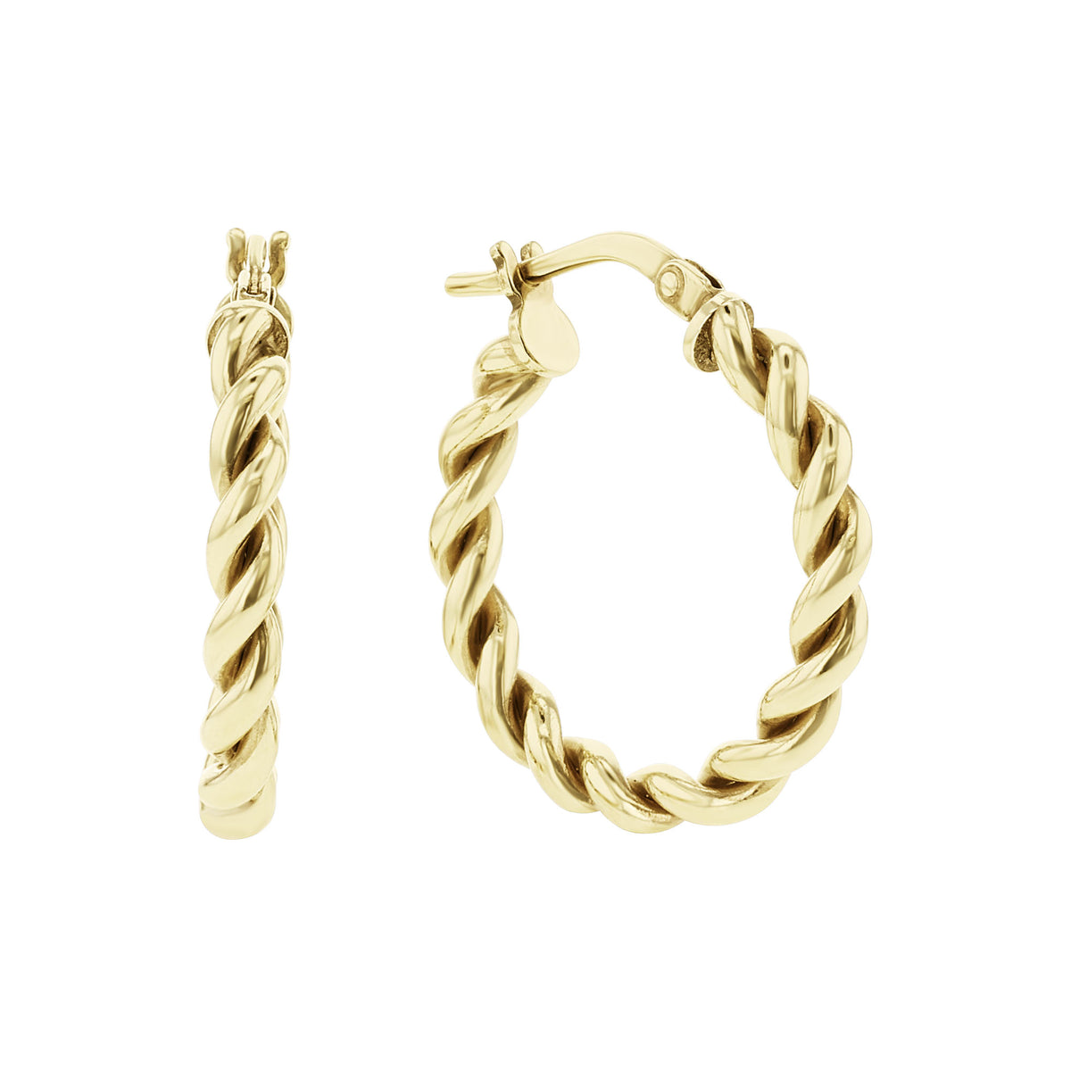 Ursula Gold Bonded Hoop Earrings