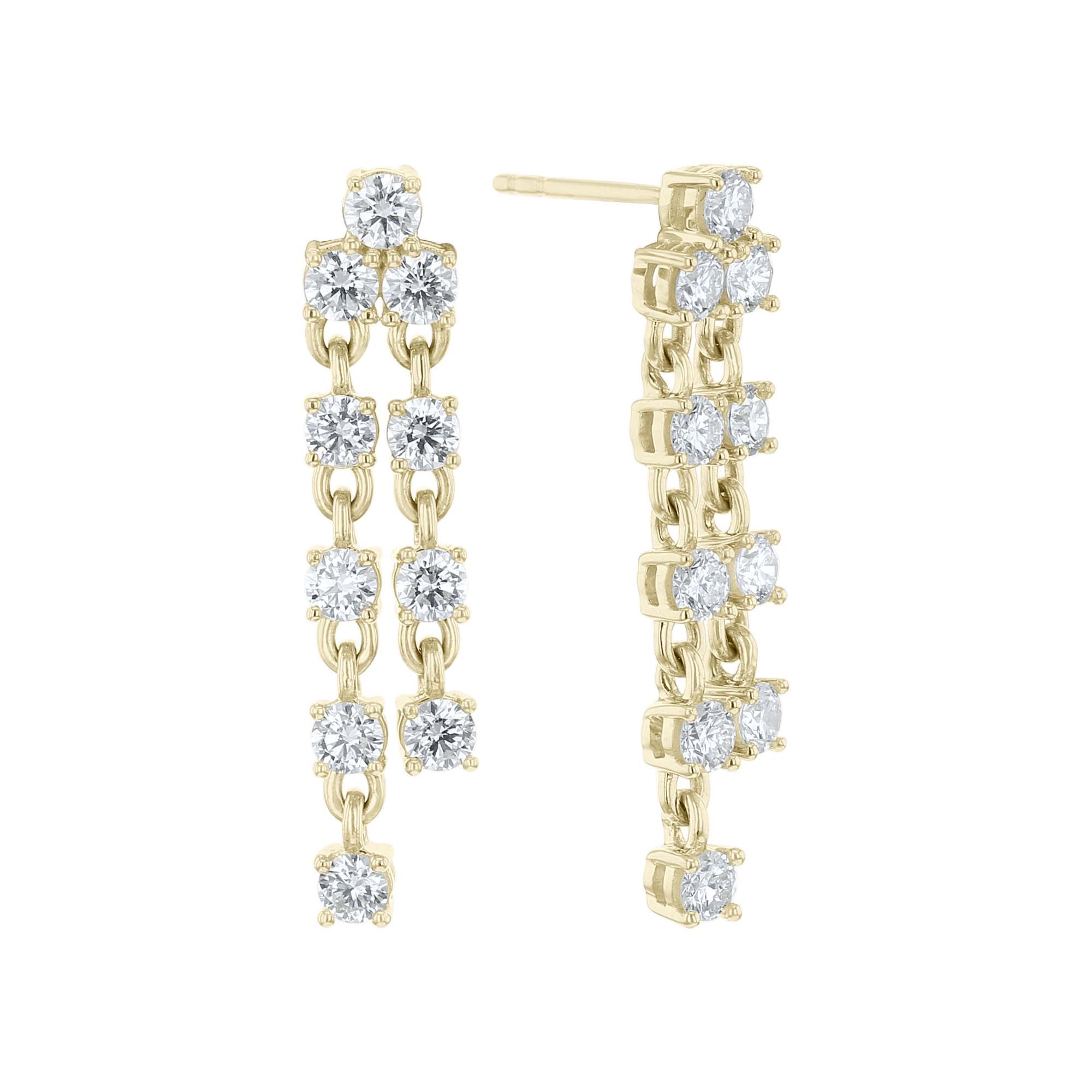 Andrina 2ct Diamond Drop Earrings