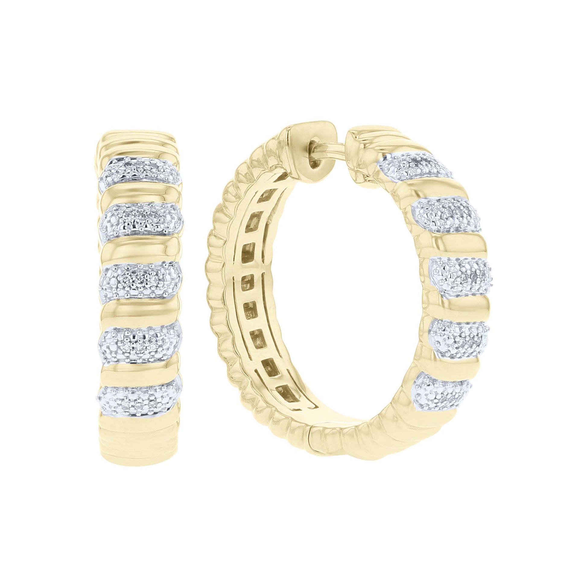 Gardner Diamond Hoop Earrings