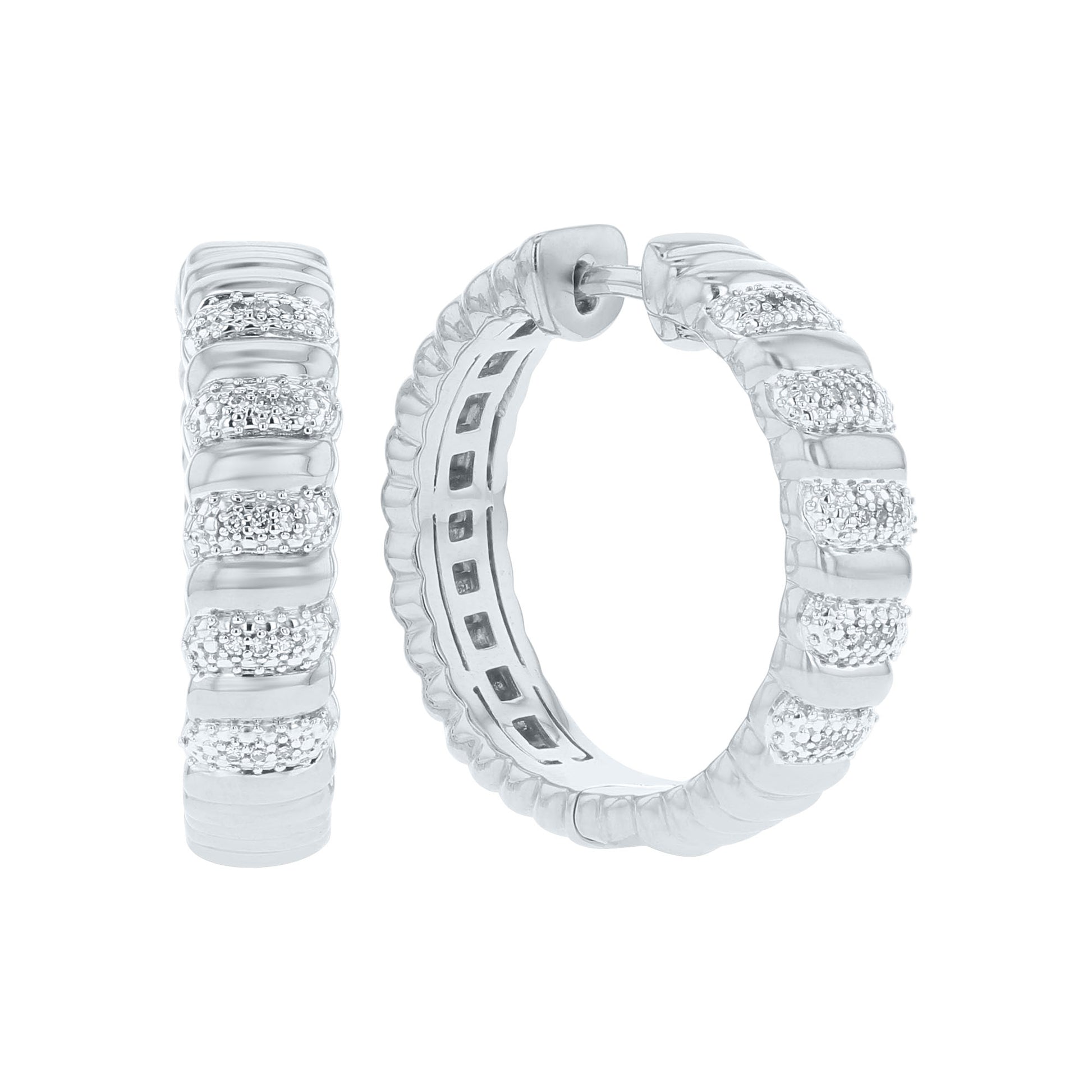 Gardner Diamond Hoop Earrings