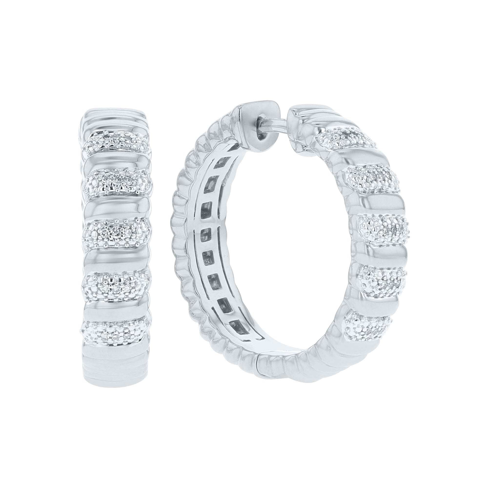 Gardner Diamond Hoop Earrings