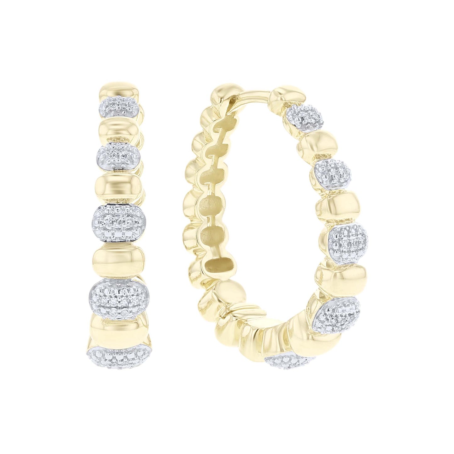 Harlow Diamond Hoop Earrings