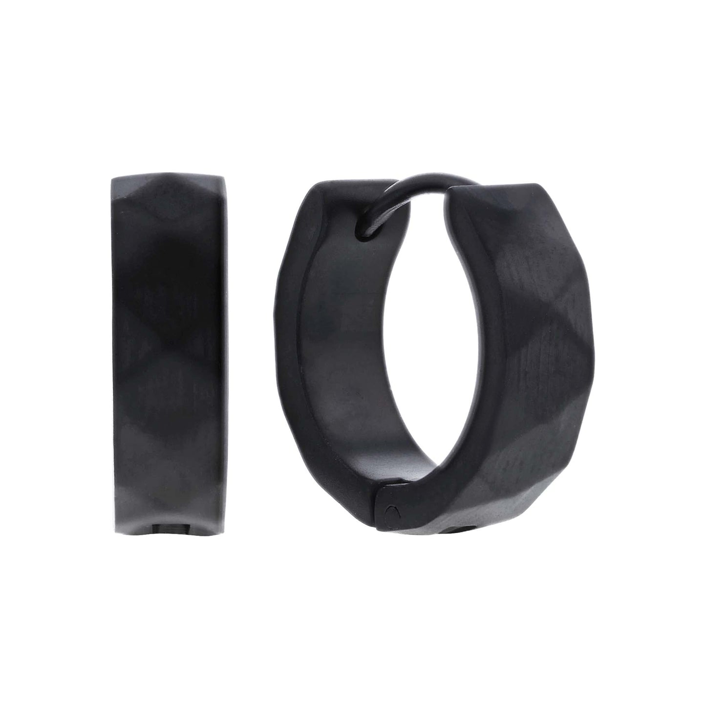 Elio Stainless Steel Hoop Earrings