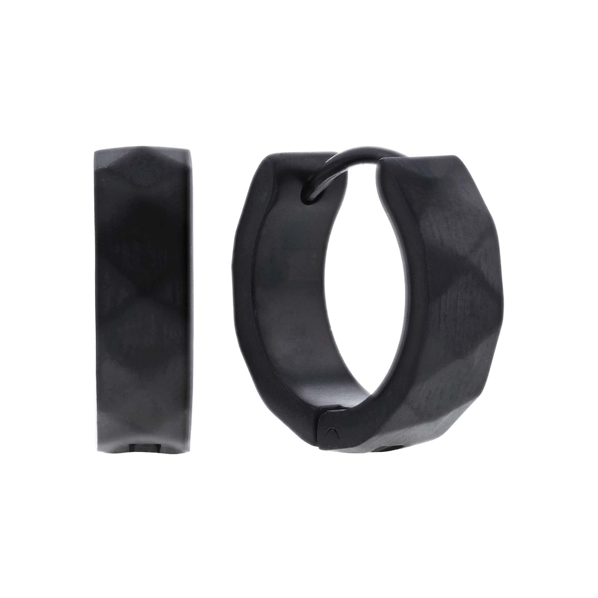 Elio Stainless Steel Hoop Earrings