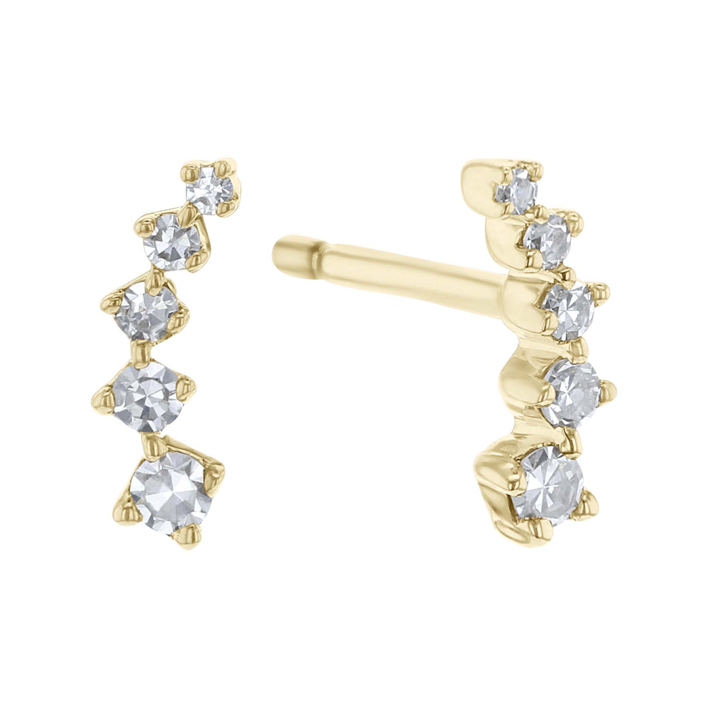 Comet Climber Diamond Earrings