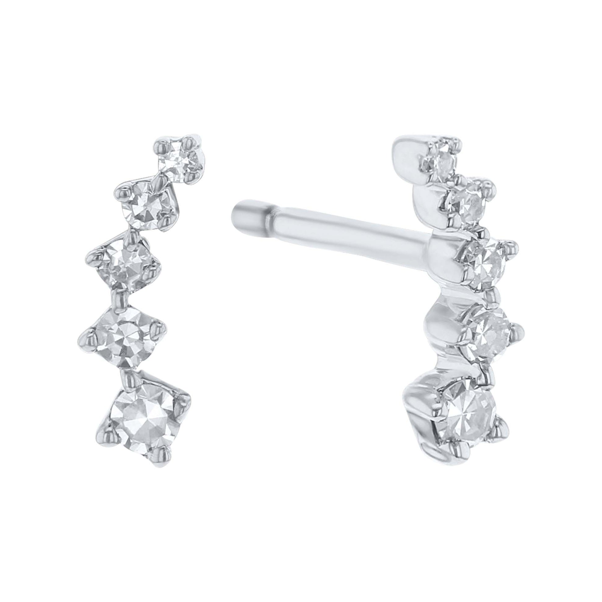 Comet Climber Diamond Earrings