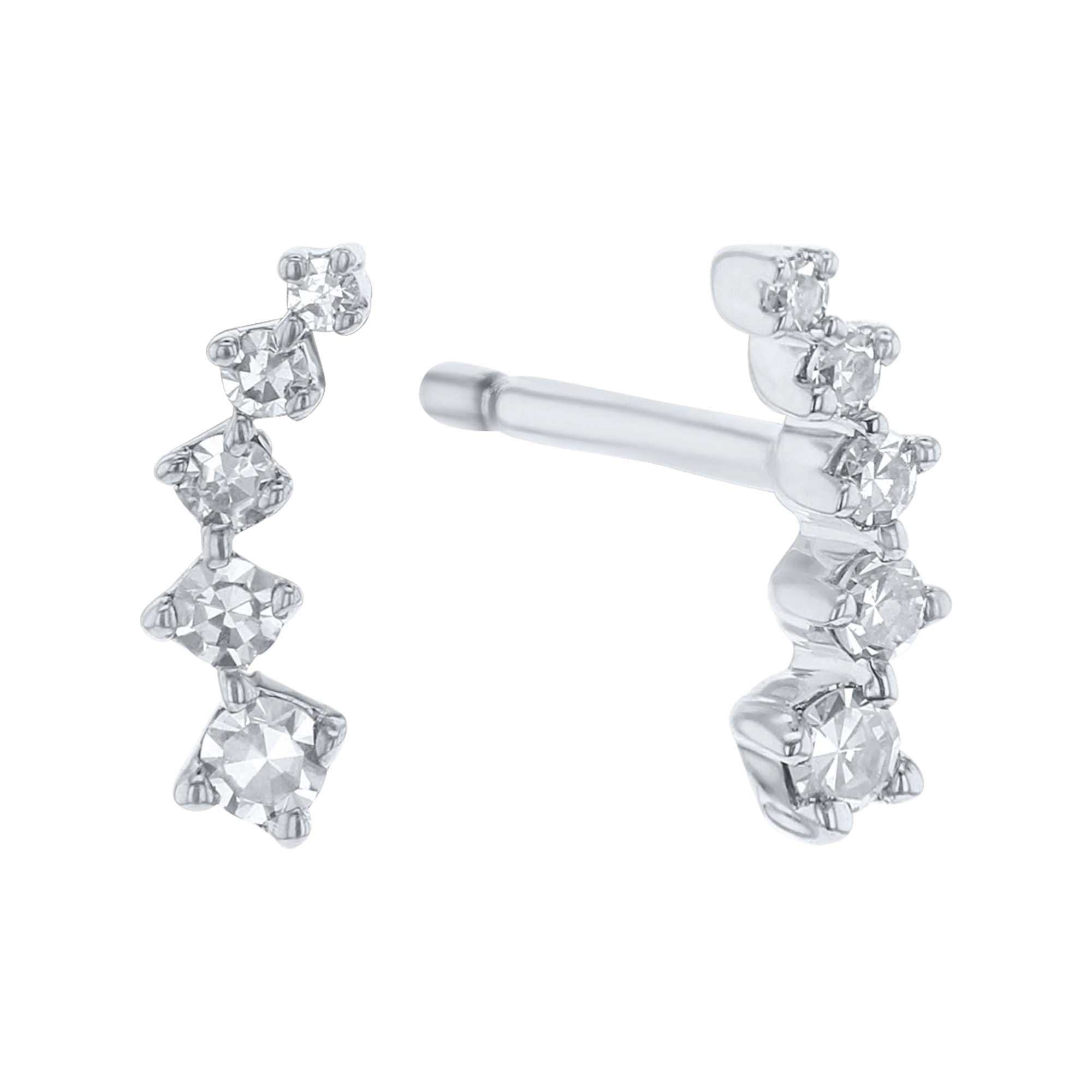 Comet Climber Diamond Earrings