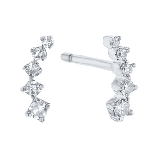 Comet Climber Diamond Earrings