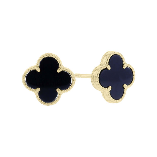 Loveleaf Onyx Earrings