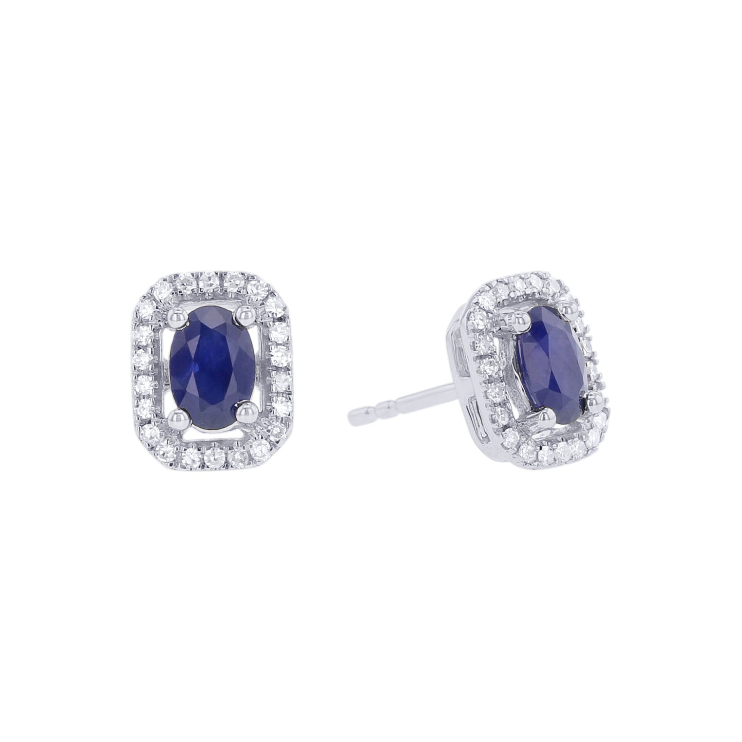 Beautiful in Blue Diamond & Sapphire Earrings