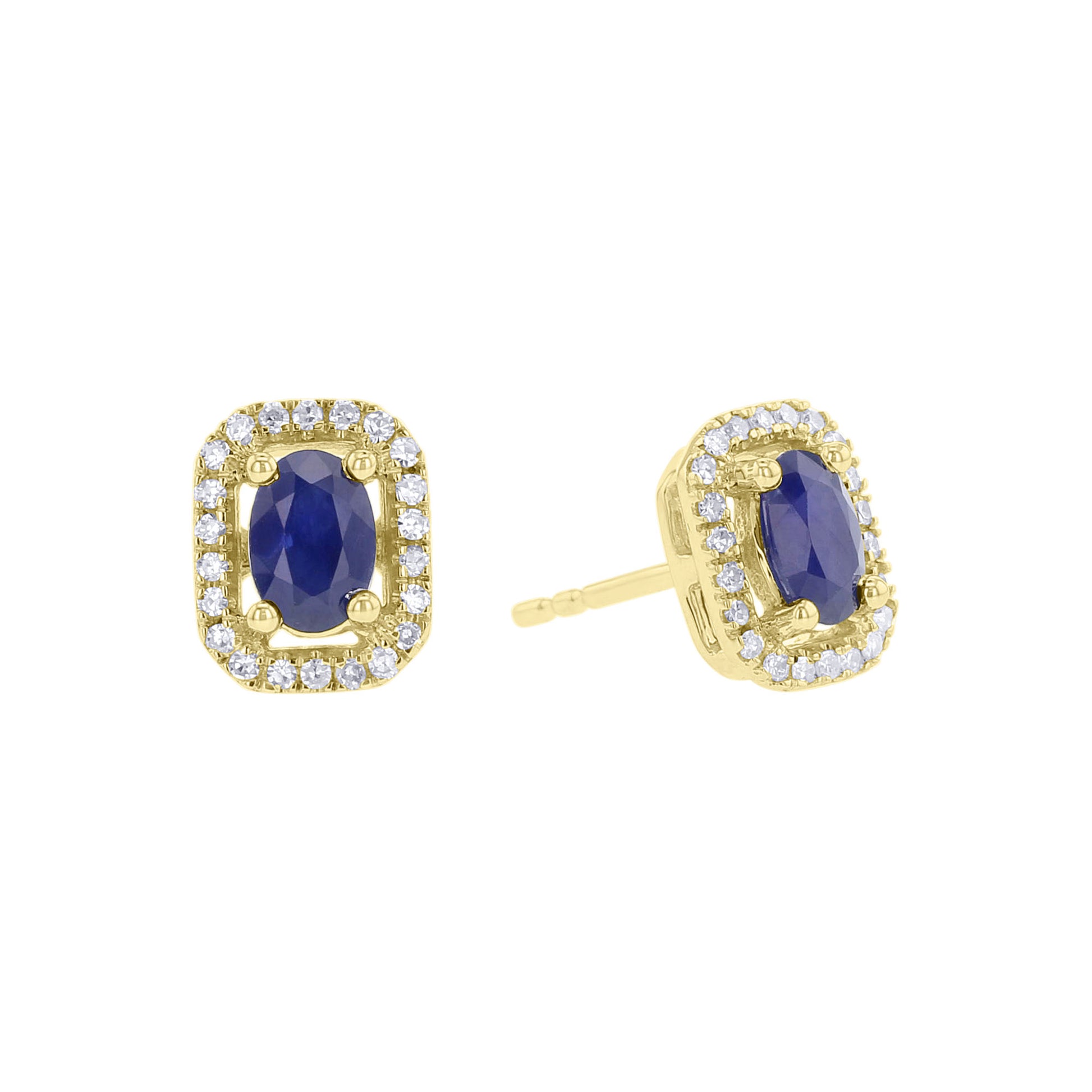 Beautiful in Blue Diamond & Sapphire Earrings