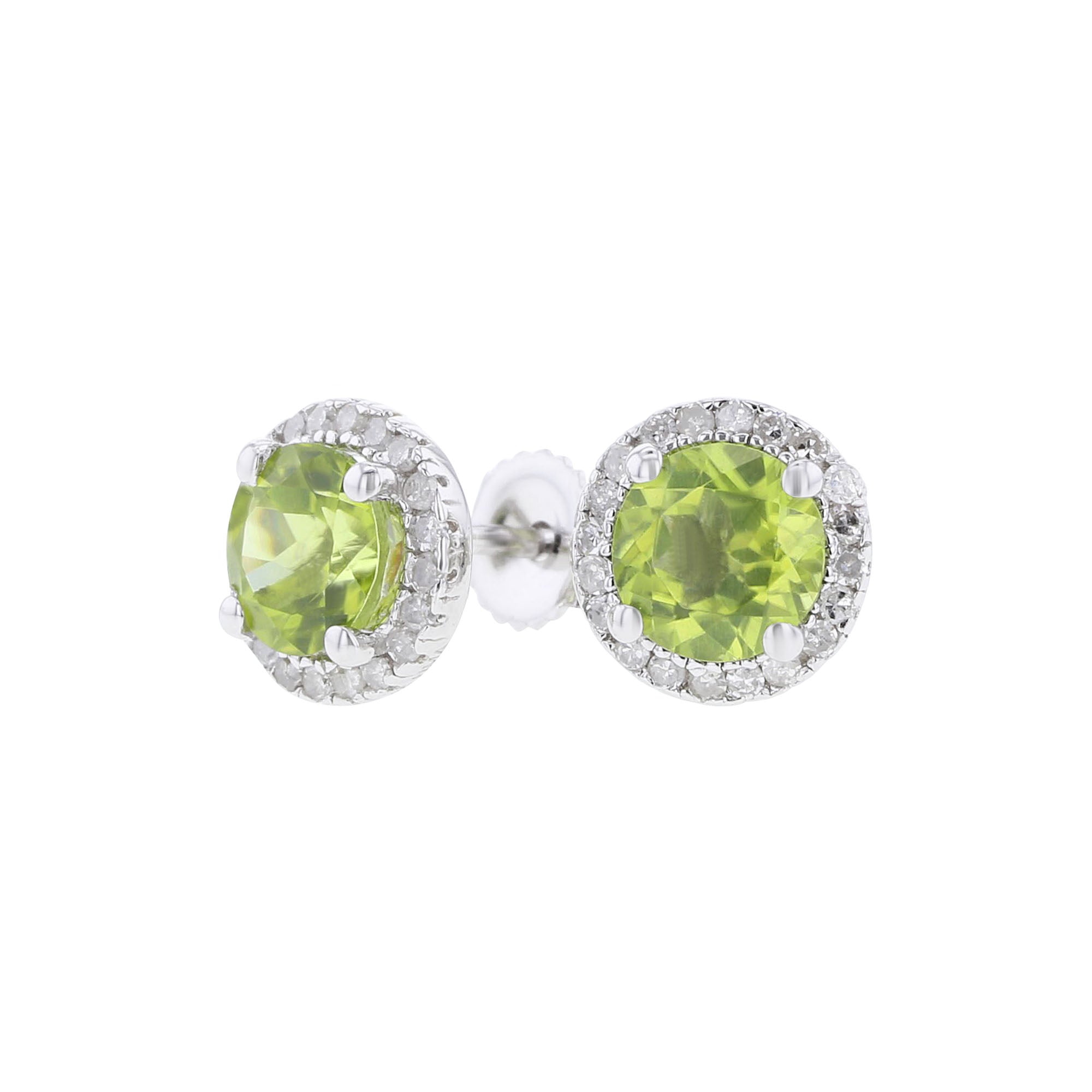 Silver Sprinkle Peridot & Diamond Earrings – Steven Singer Jewelers