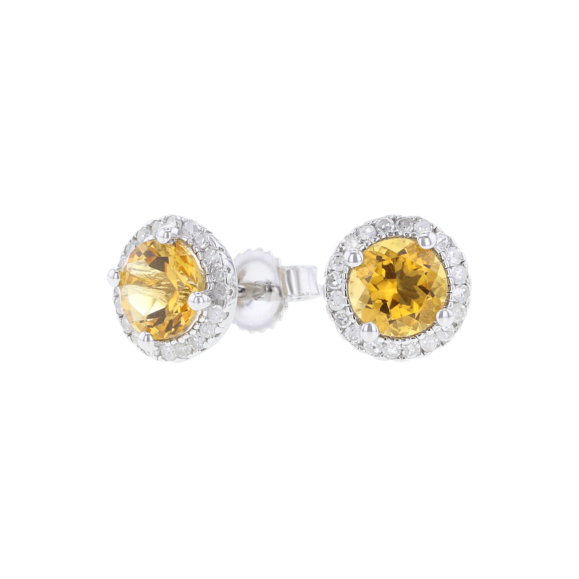 Silver Sprinkle Citrine & Diamond Earrings – Steven Singer Jewelers