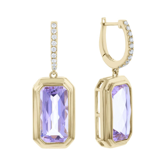 Ostara Amethyst & Diamond Earrings