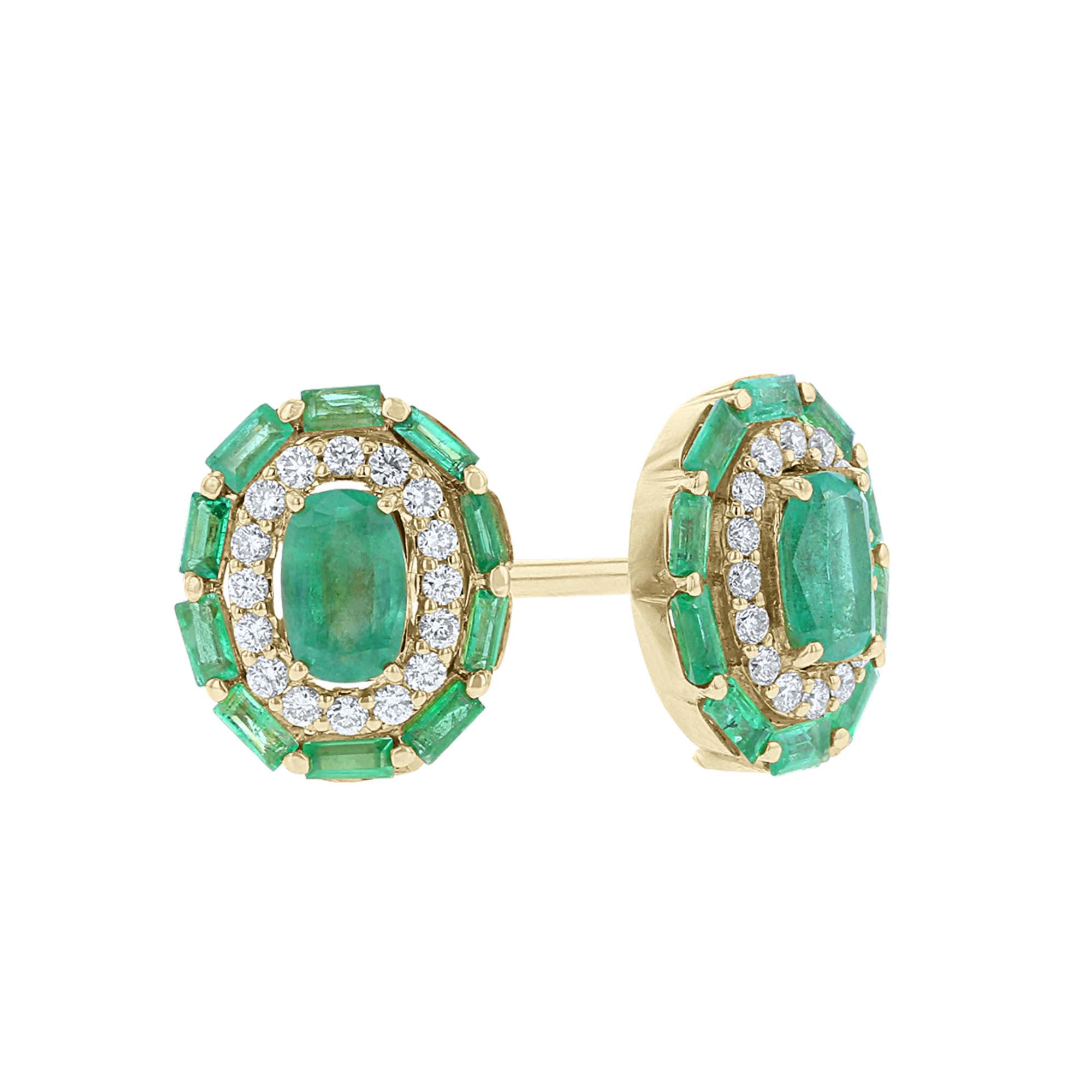 Verdant Emerald & Diamond Earrings