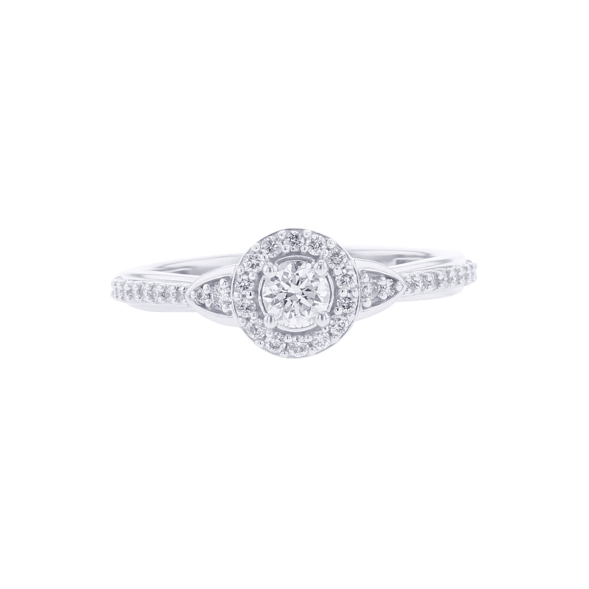 Paola Round Halo Ready for Love Diamond Engagement Ring