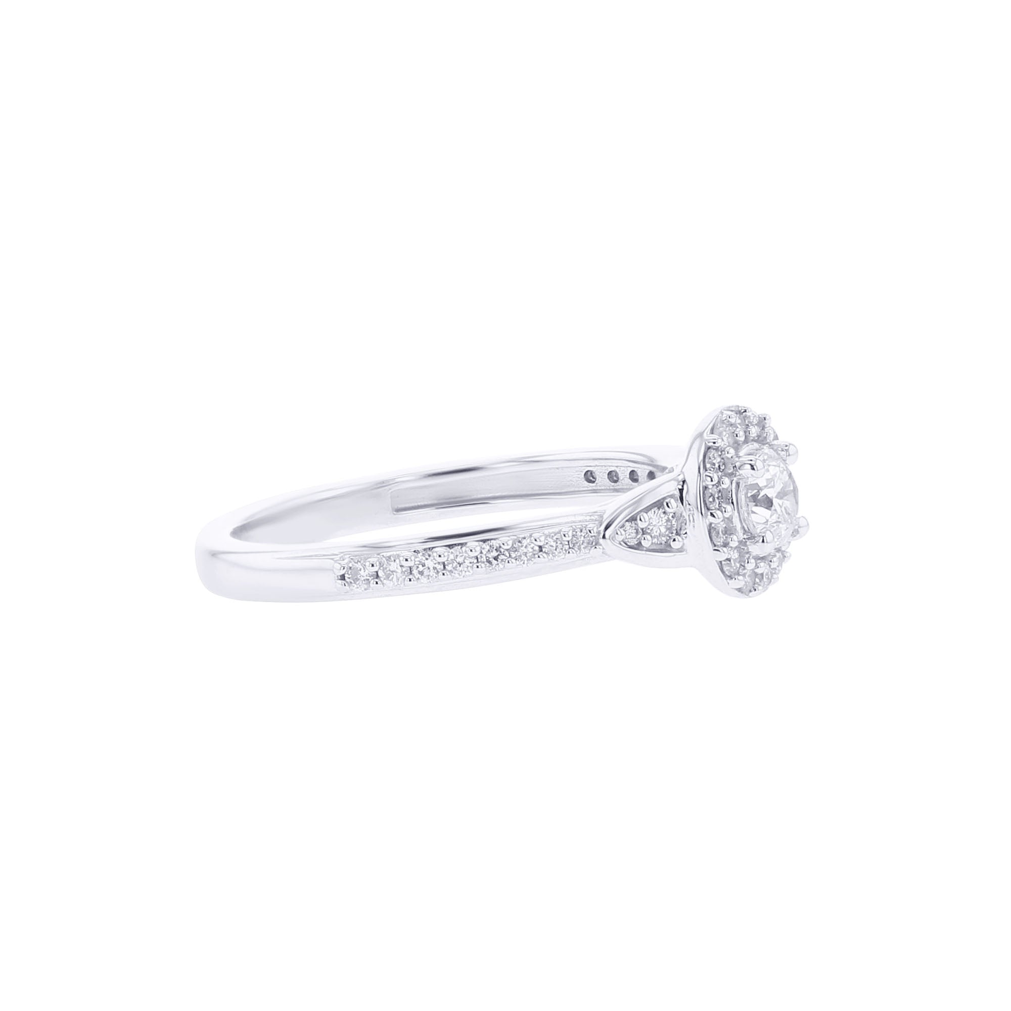 Paola Round Halo Ready for Love Diamond Engagement Ring