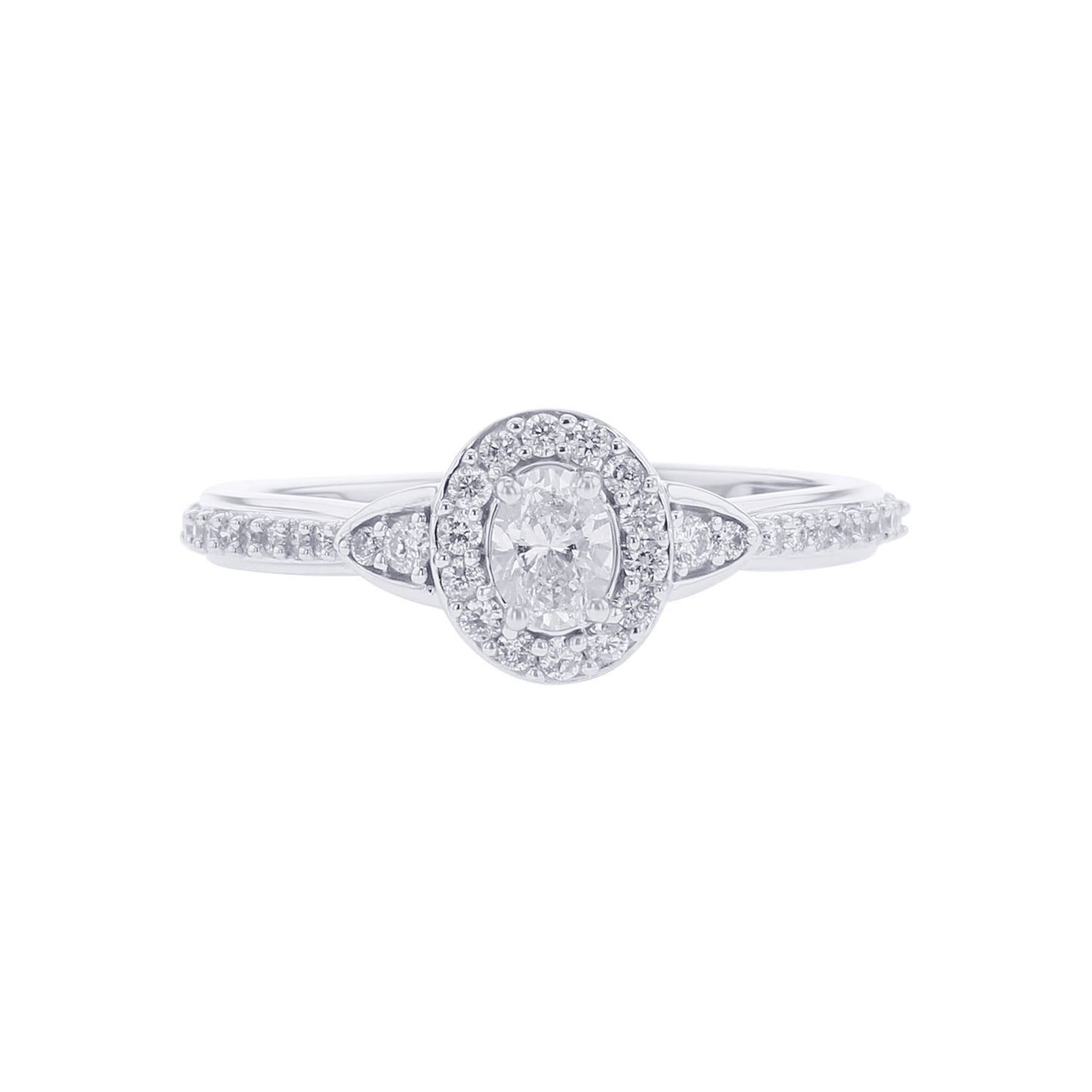 Paola Oval Halo Ready for Love Diamond Engagement Ring
