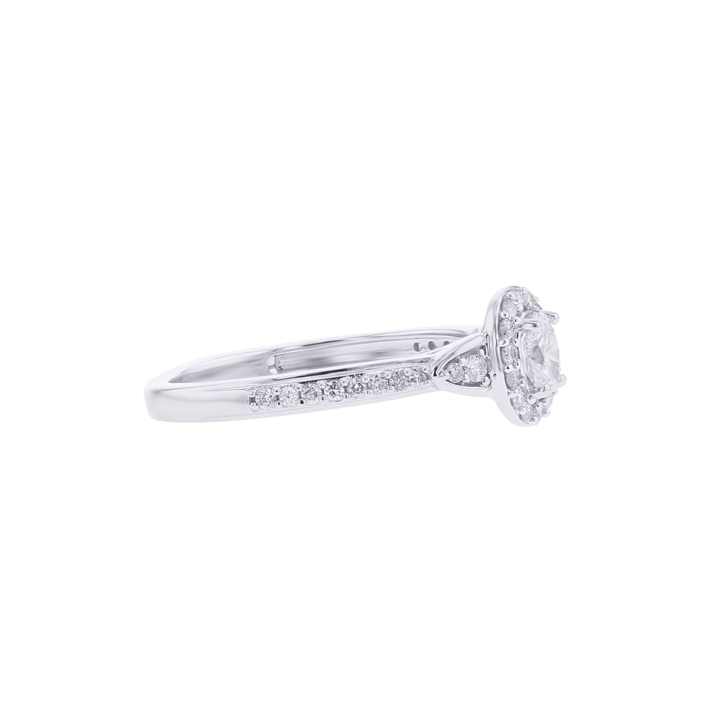 Paola Oval Halo Ready for Love Diamond Engagement Ring