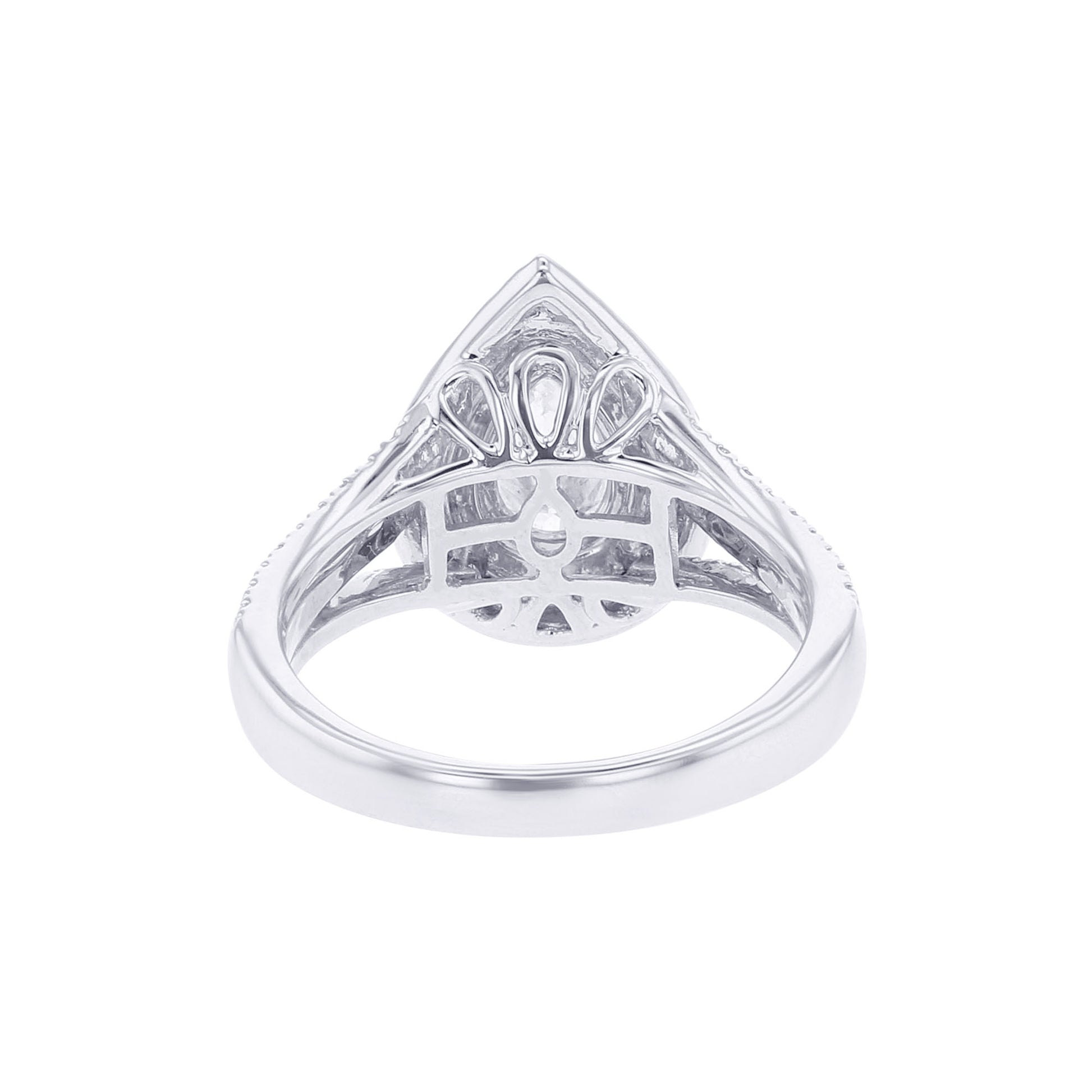 Millie Pear Double Halo Ready for Love Diamond Engagement Ring