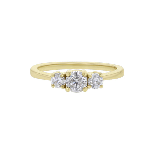 Dolores Three Stone Ready for Love Diamond Engagement Ring