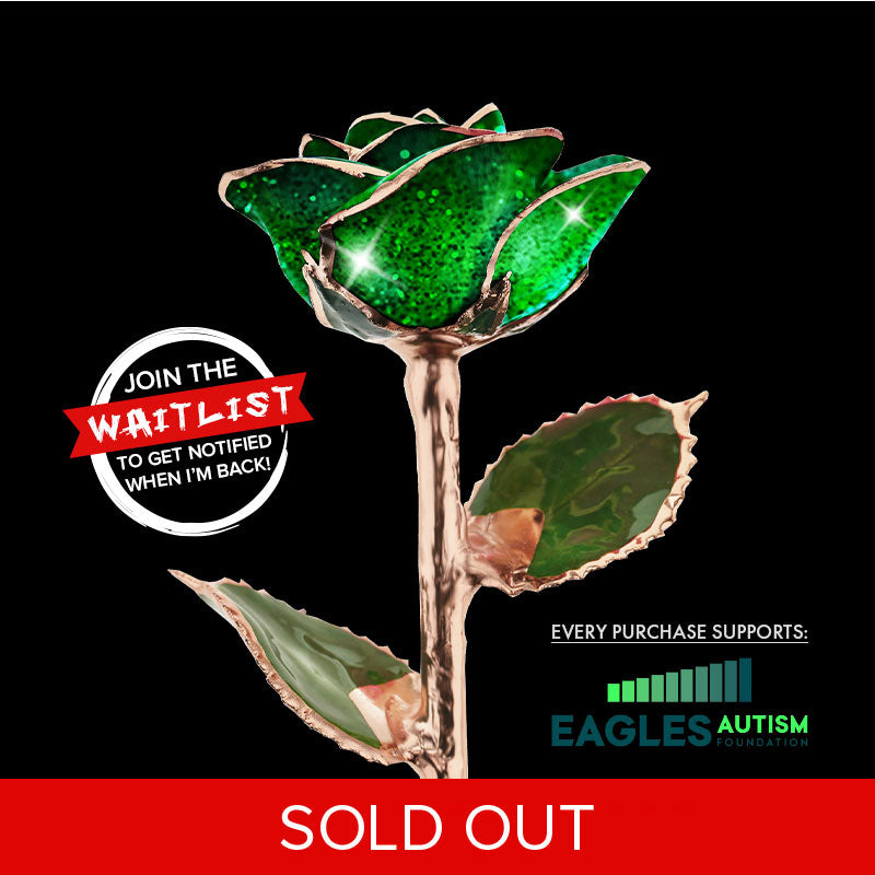 Emerald City Rose Gold Dipped Rose