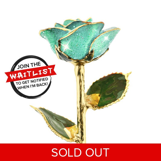 Hello Bluetiful 24kt Gold Dipped Rose
