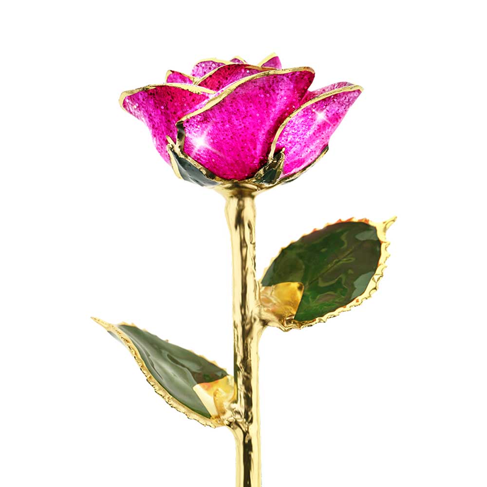 Malibu Pink 24kt Gold Dipped Rose