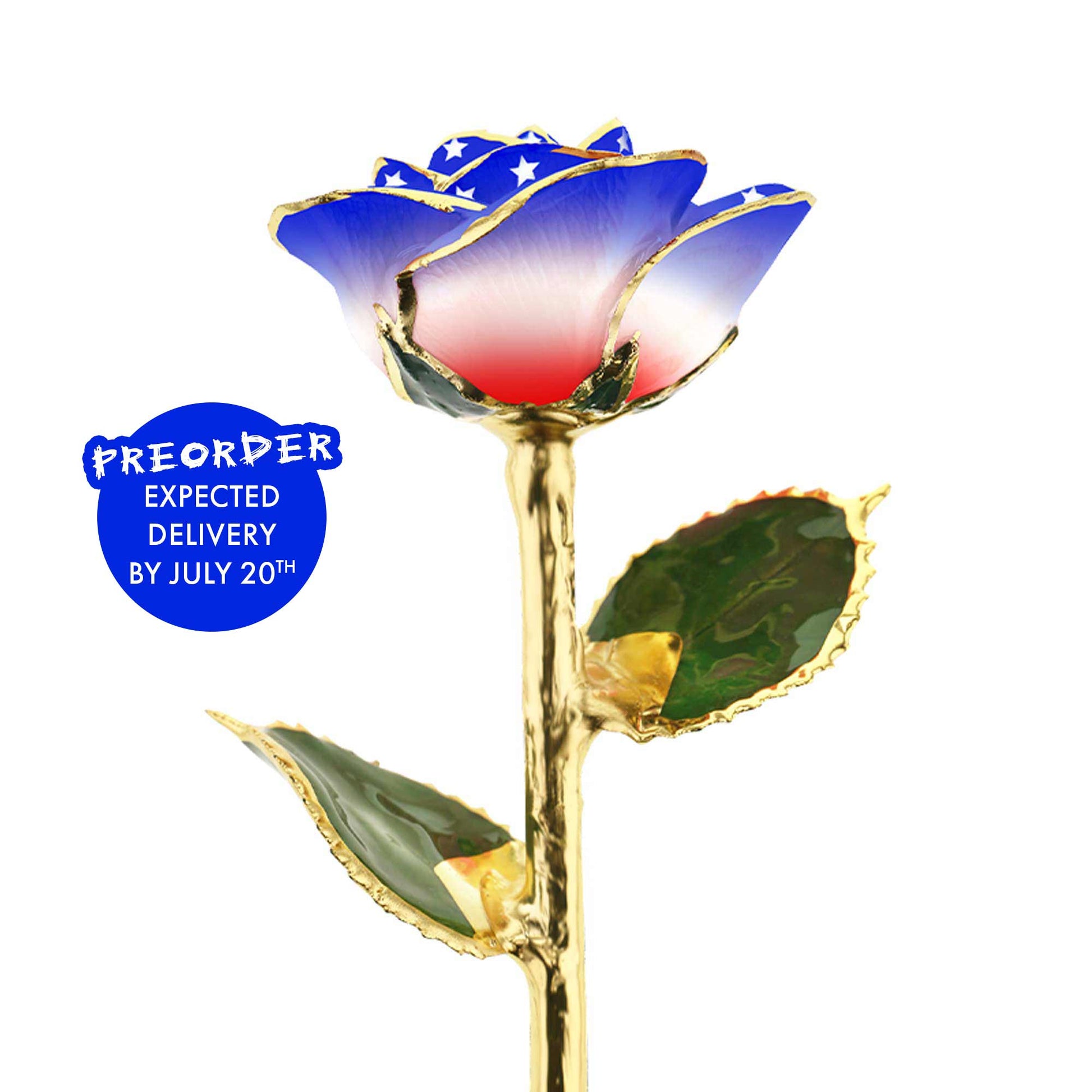 USA 24k Gold Dipped American Beauty Rose