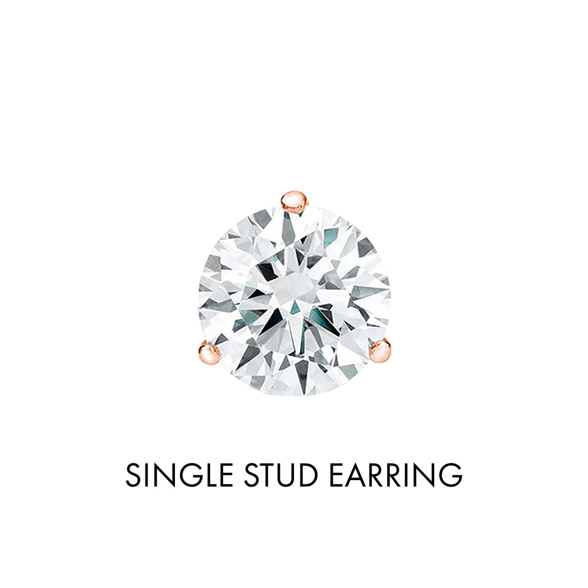 Get Naked Diamond Stud Earrings 1/4ct